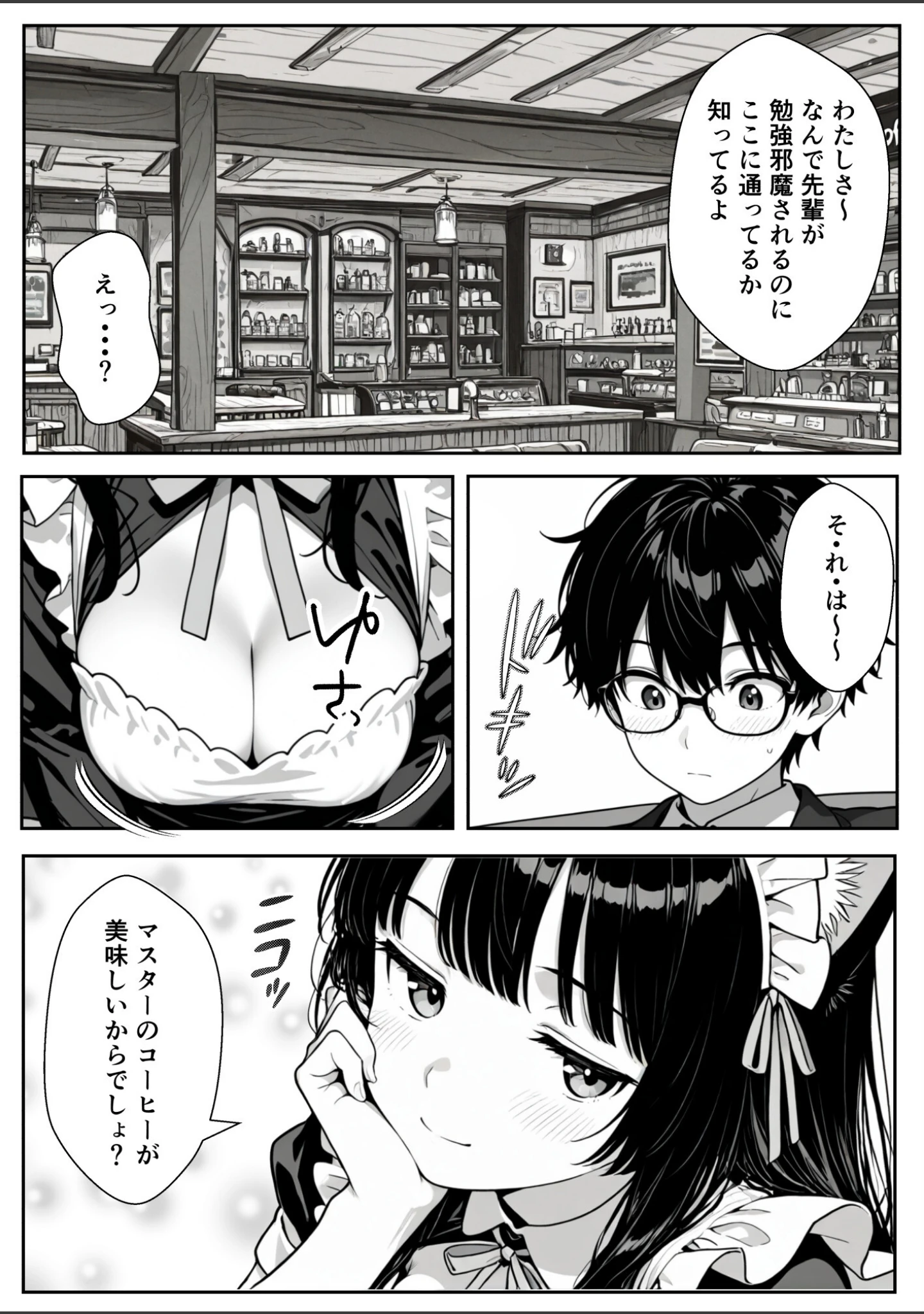 「Hでいたずら好きなジト目ネコ耳メイドとバ先でえっちする話」（ぎょーざ） 試し読み 8ページ目