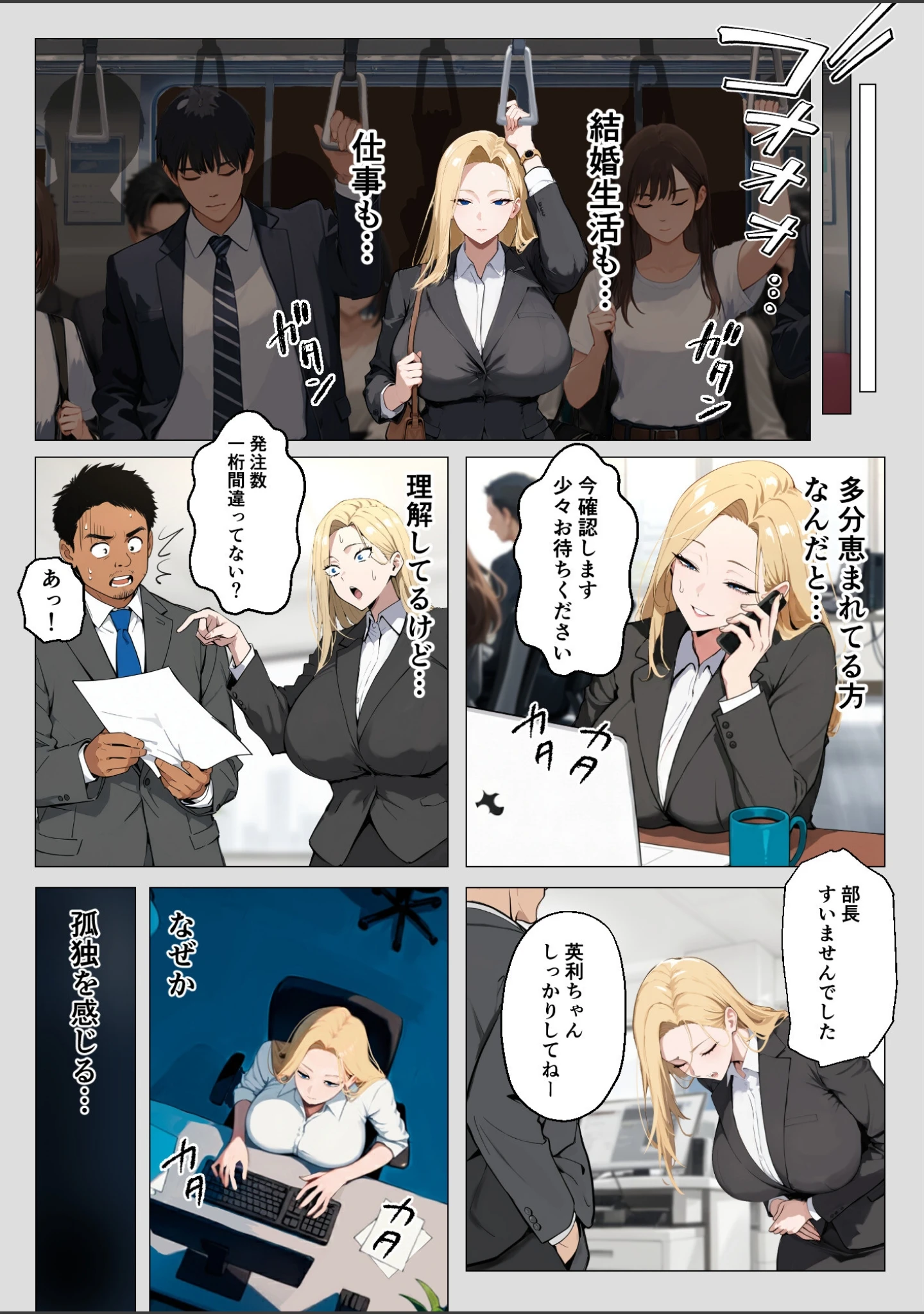 「とあるマッサージ店にて〜妻が一線を越えた理由〜」（蟹スライム） 試し読み 7ページ目