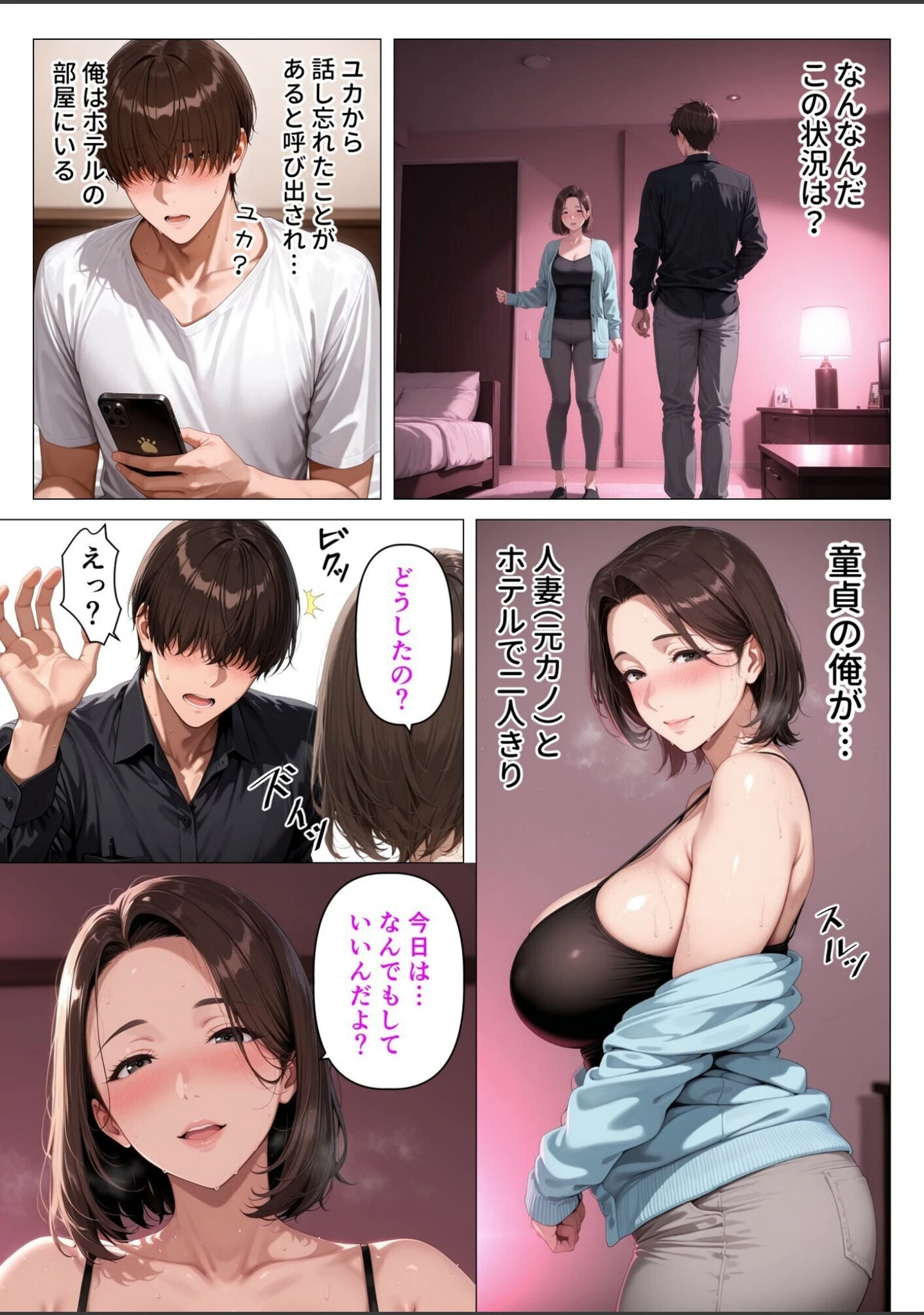 「【棒消し版】むちむち人妻になった元カノと同窓会で再会した童貞の濃密H 〜今日は私のカラダ好きに使って〜」（人妻が薫る部屋） 試し読み 31ページ目