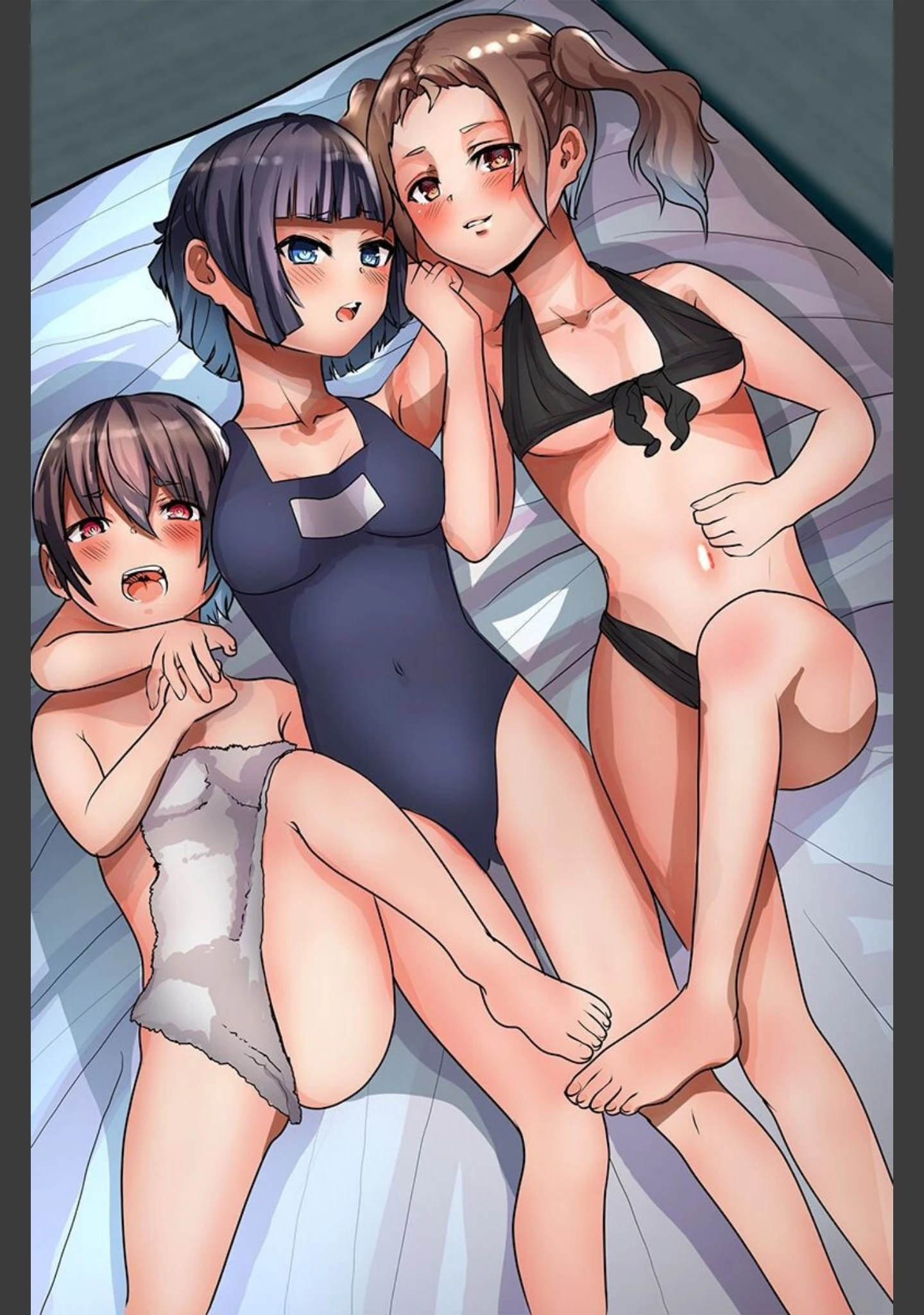 「種付けし放題の村でハーレム！制服女子指導 同居女子とシェア ビッチ村娘ハーレム」（かんぱらつりぃ） 試し読み 3ページ目