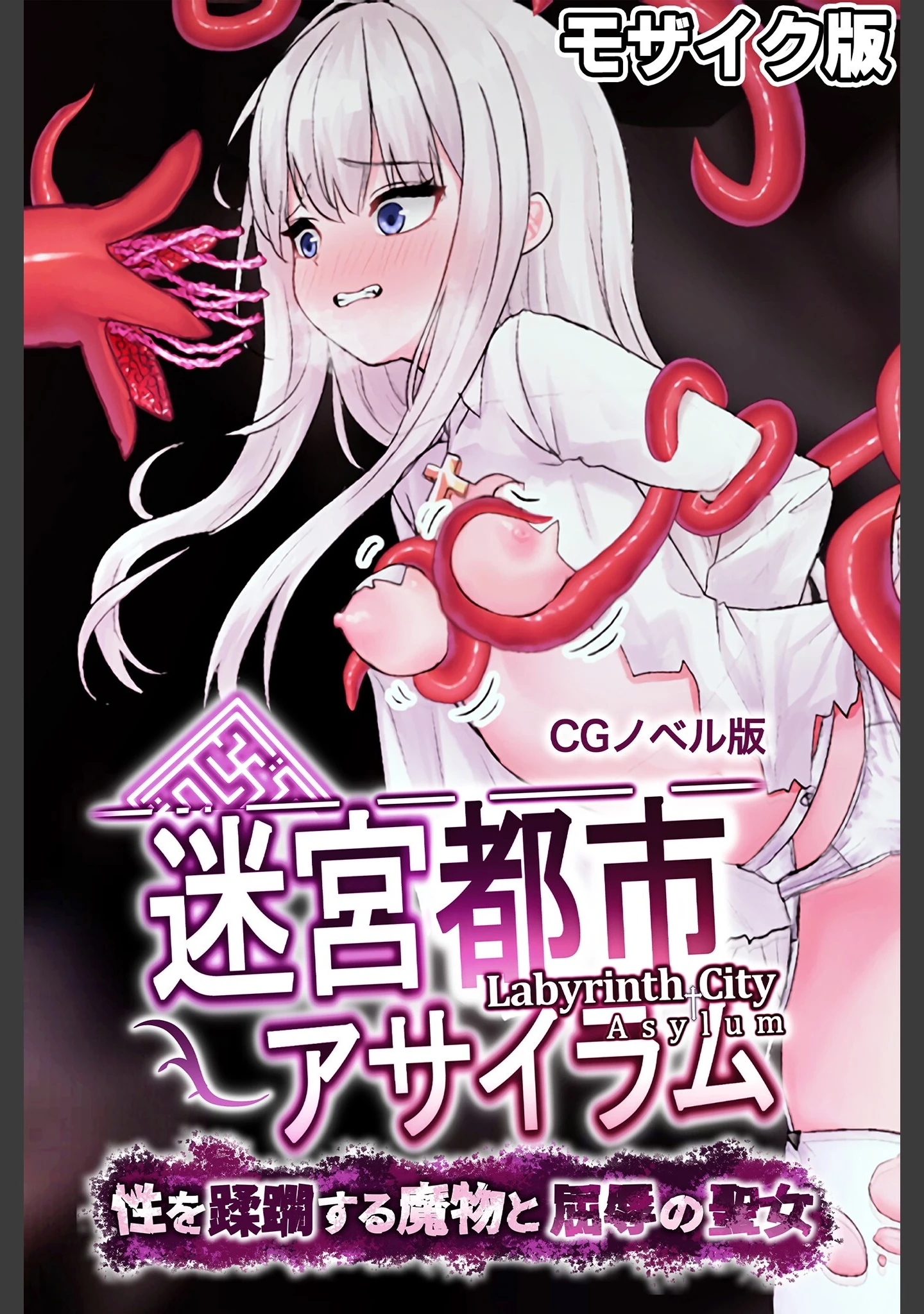「迷宮都市アサイラム CGノベル版 モザイク版 総集編 〜敬虔な聖女が快楽を信奉するようになった理由〜」（大人のSEXY絵本） 試し読み 2ページ目