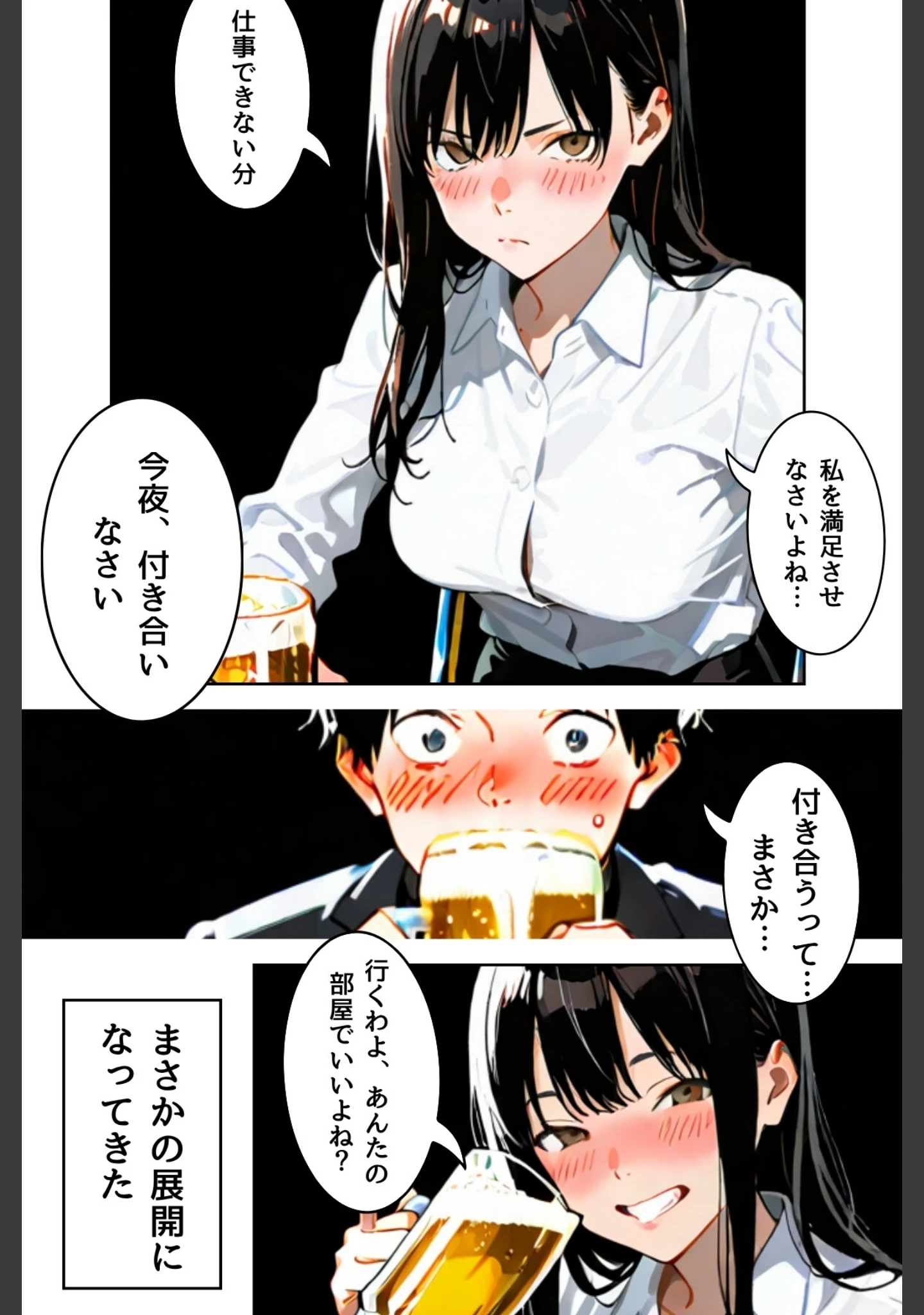 「OLレイナ、残業の果てに 〜ツンデレ上司と部下の夜〜」（Kairi） 試し読み 25ページ目