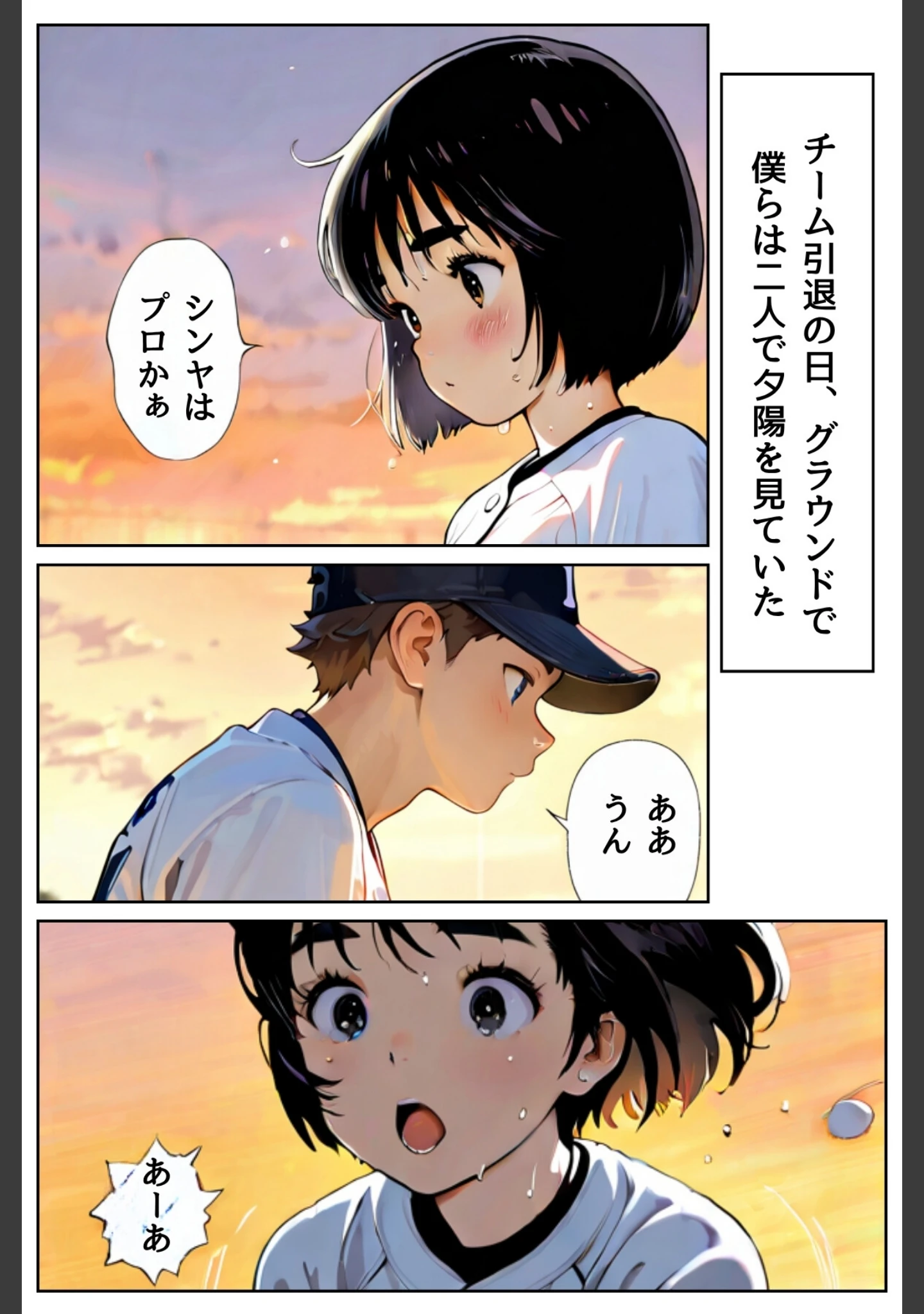 「ユニフォームを脱いだ彼女は淫らに笑う」（GENKAi） 試し読み 9ページ目