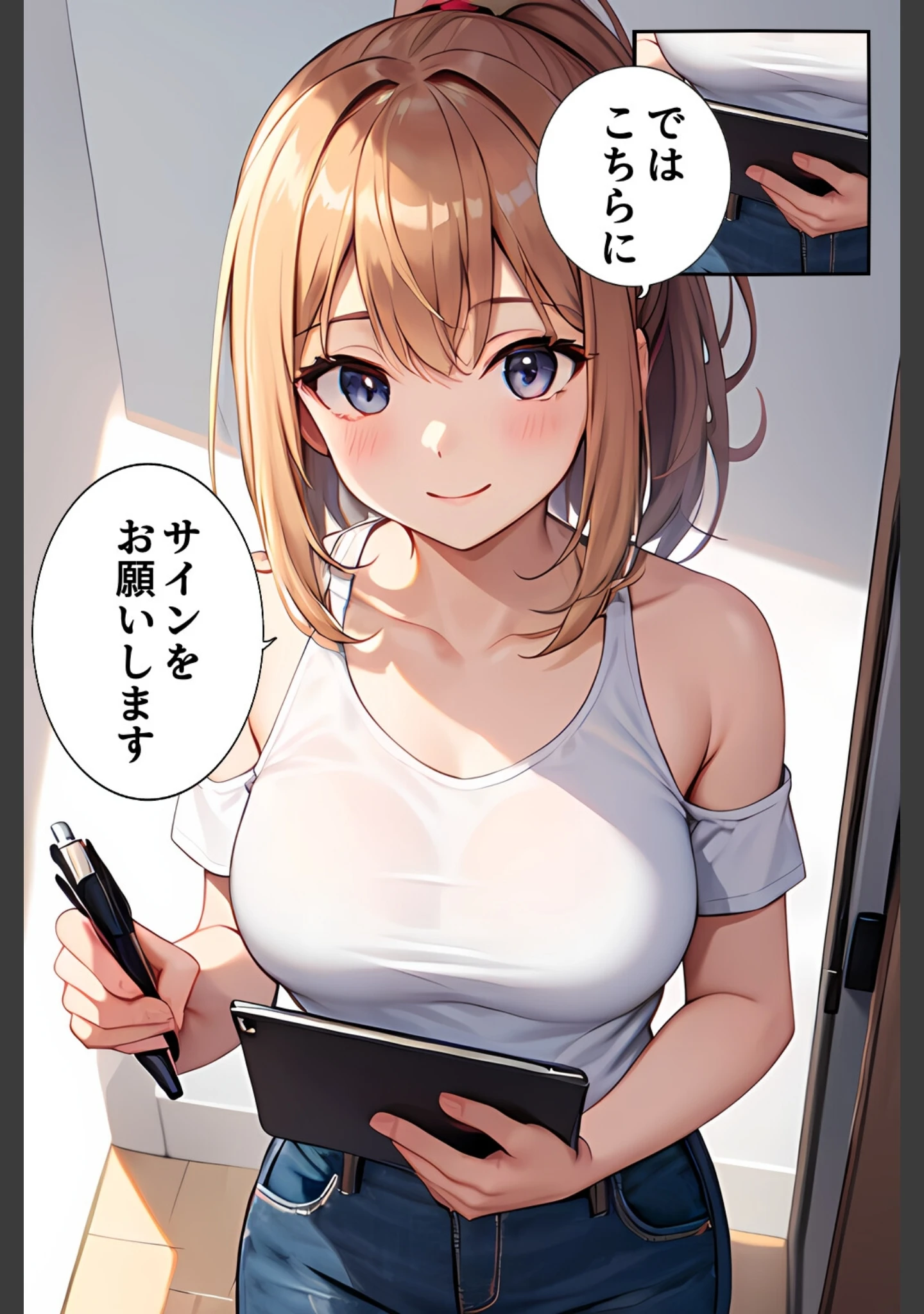 「引っ越し屋を呼んだらアイドル志望の巨乳バイトちゃんがピンで来てビンビン」（ちゃんねこ） 試し読み 6ページ目