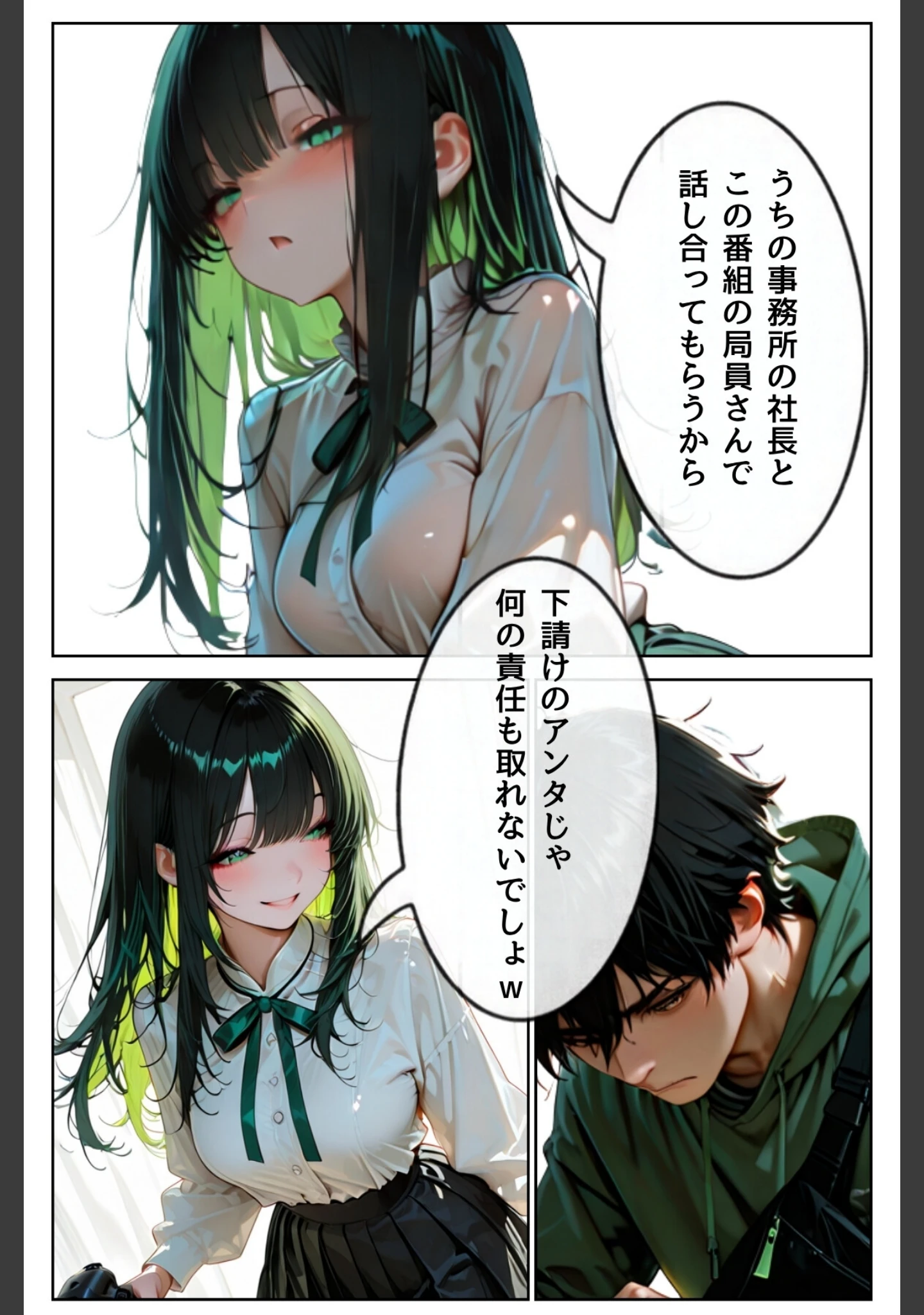 「なんでアンタが挿れてんの？〜ド底辺の僕が生意気な美女とパコれる理由〜（単話）」（テングサ） 試し読み 12ページ目