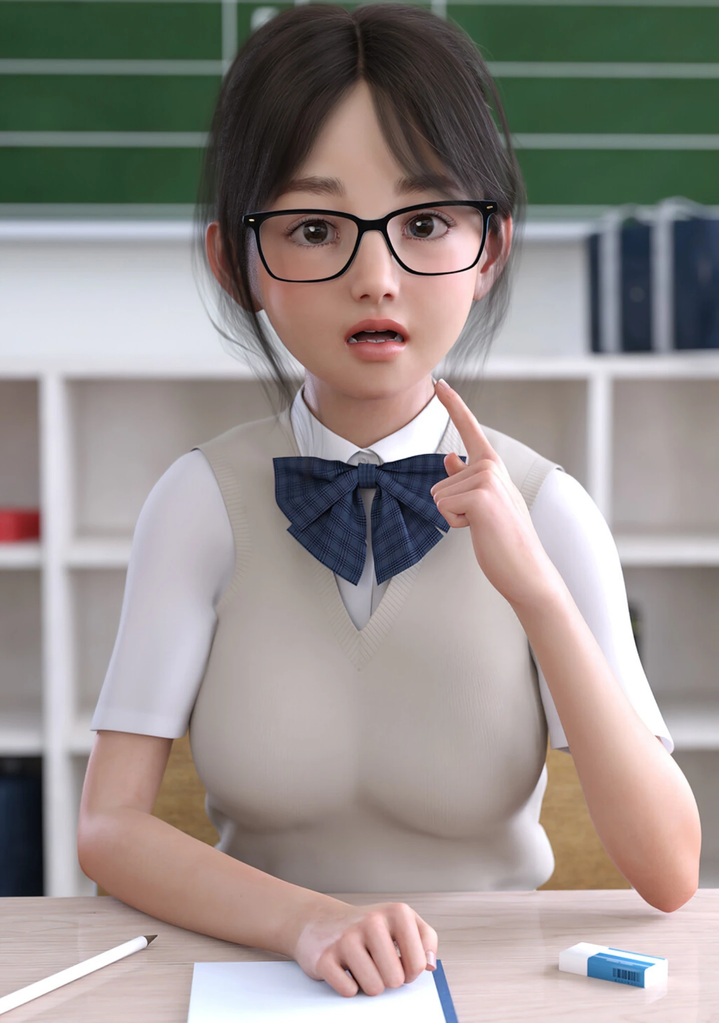「今週の奉仕委員 鶴見 和花菜」（夏野企画） 試し読み 2ページ目