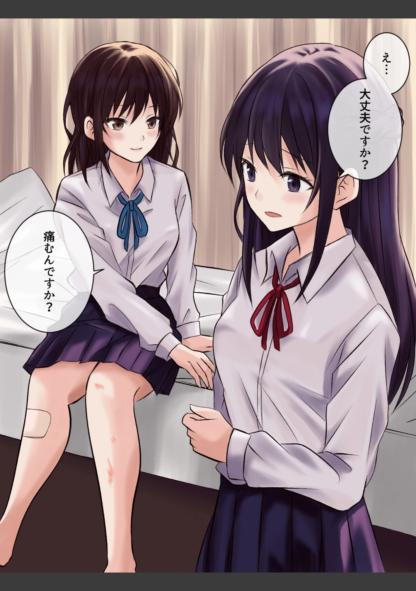 「憧れの先輩と保健室で百合エッチ」（とうきび） 試し読み 4ページ目