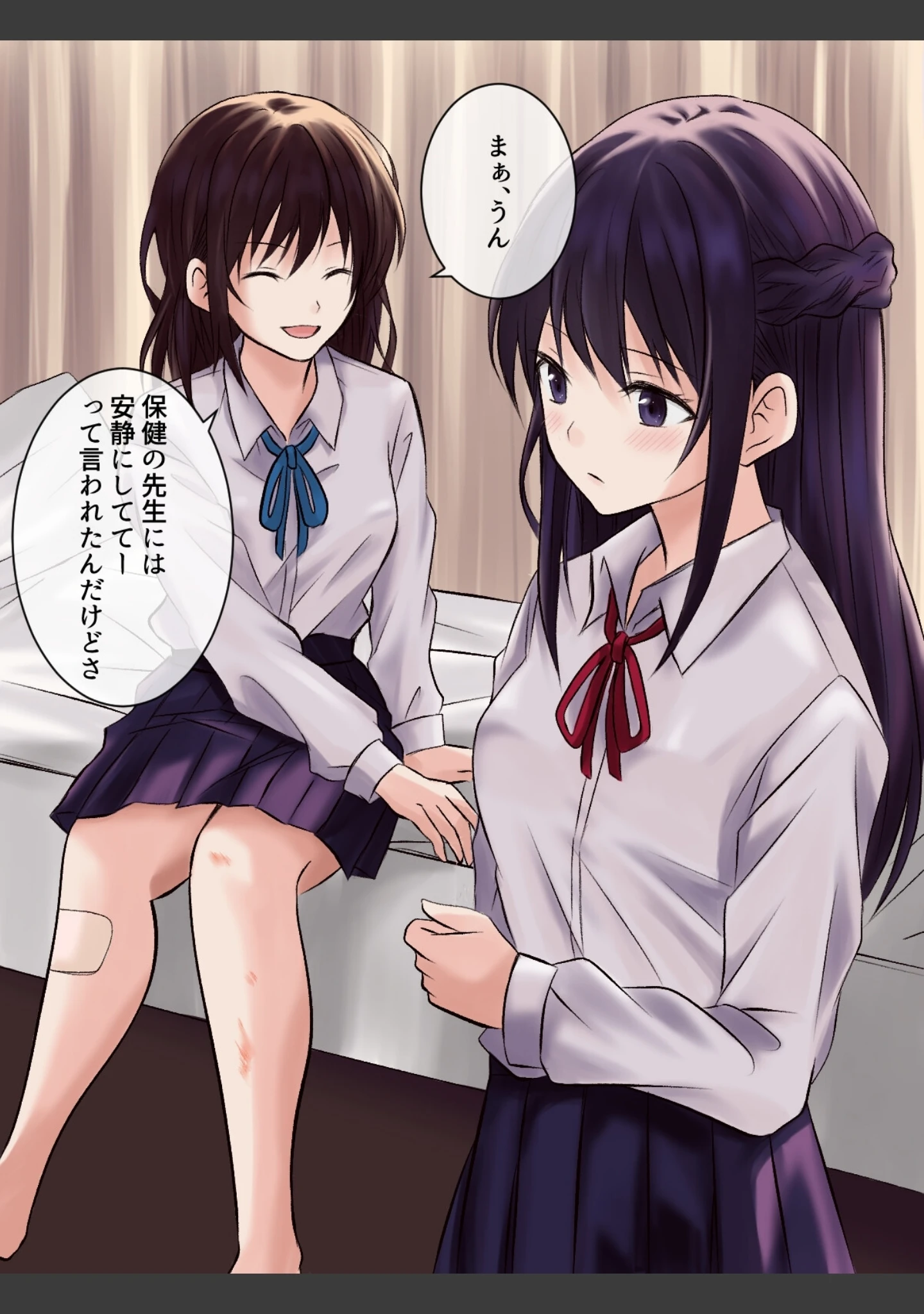 「憧れの先輩と保健室で百合エッチ」（とうきび） 試し読み 5ページ目