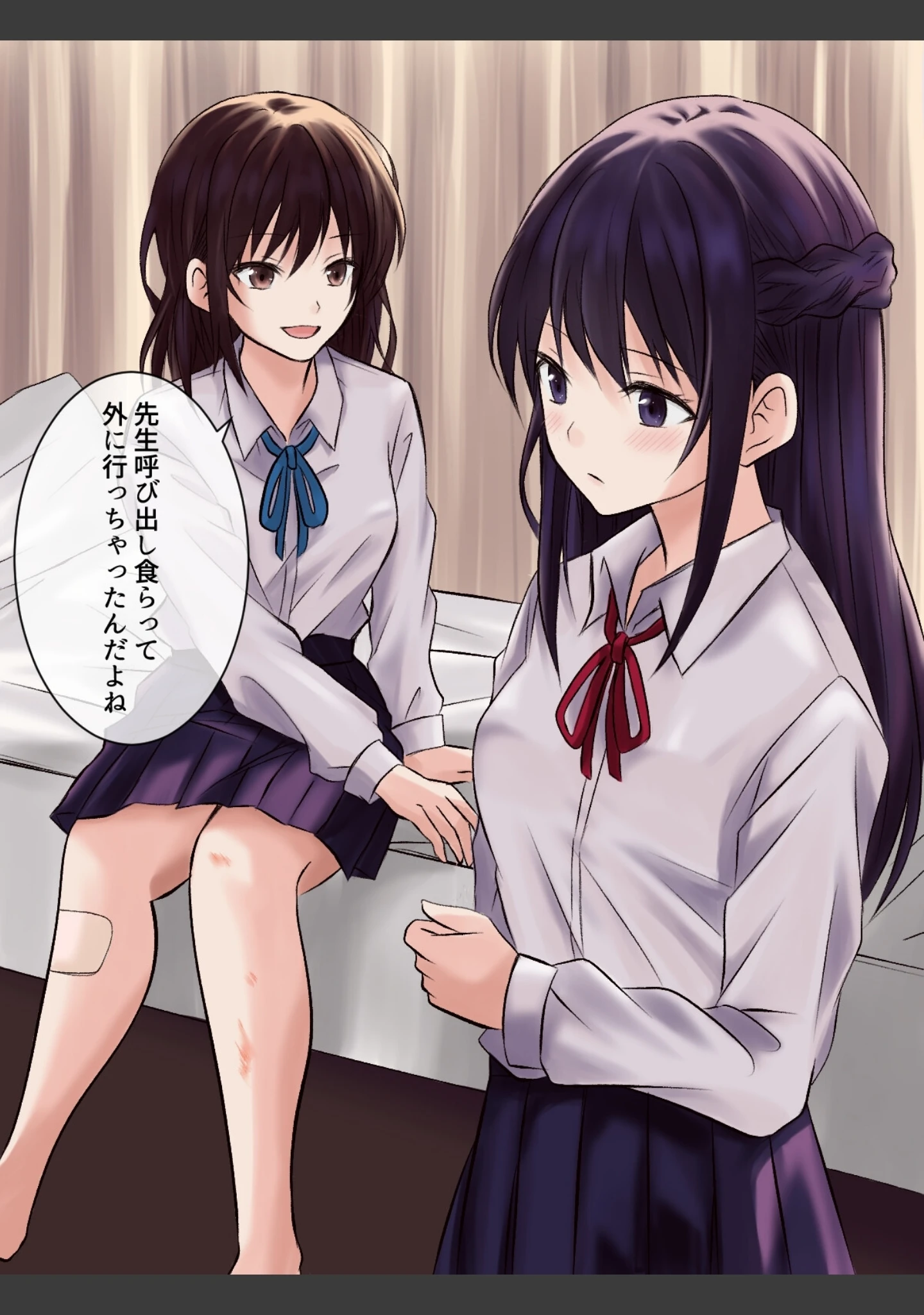 「憧れの先輩と保健室で百合エッチ」（とうきび） 試し読み 6ページ目