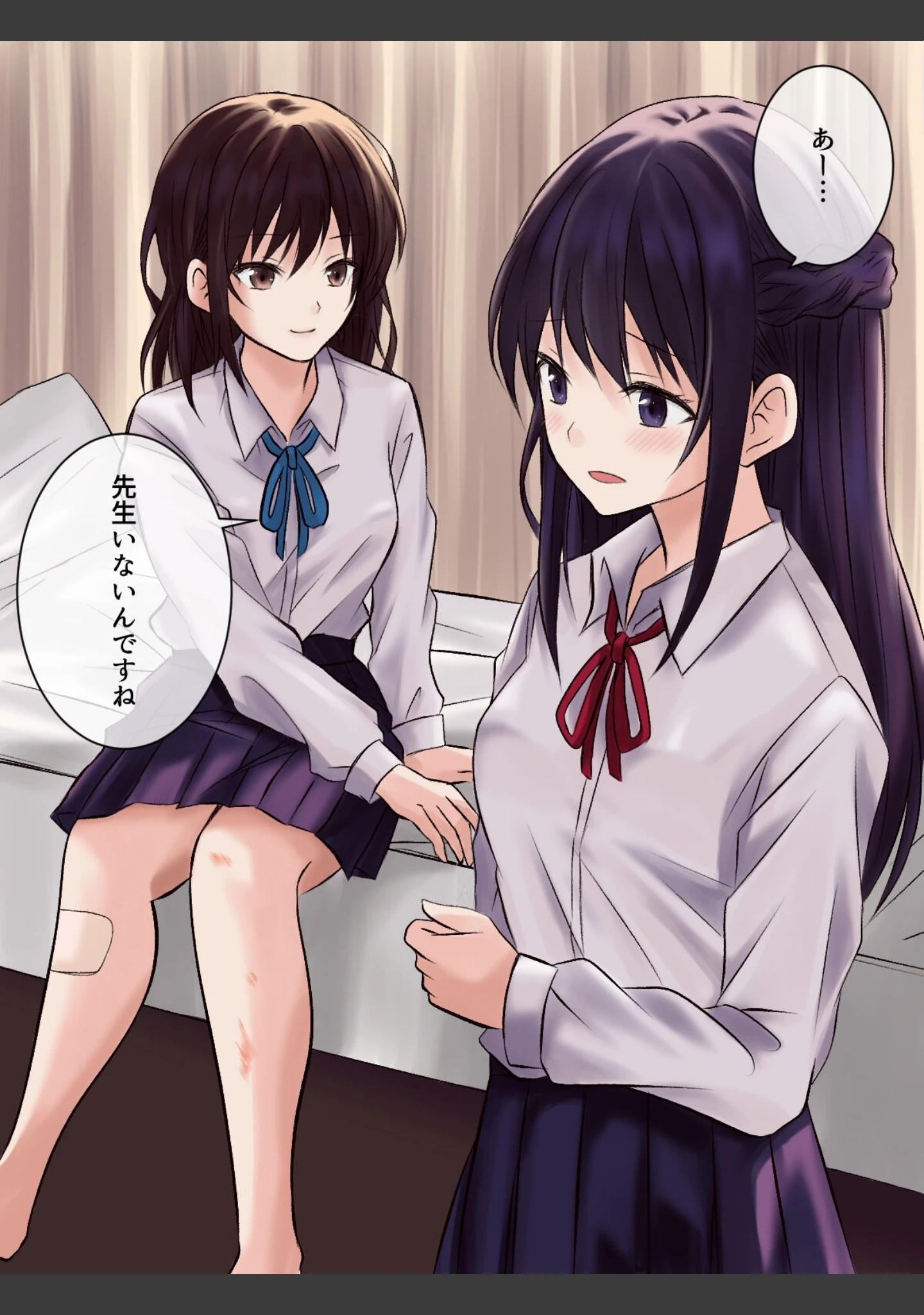「憧れの先輩と保健室で百合エッチ」（とうきび） 試し読み 7ページ目