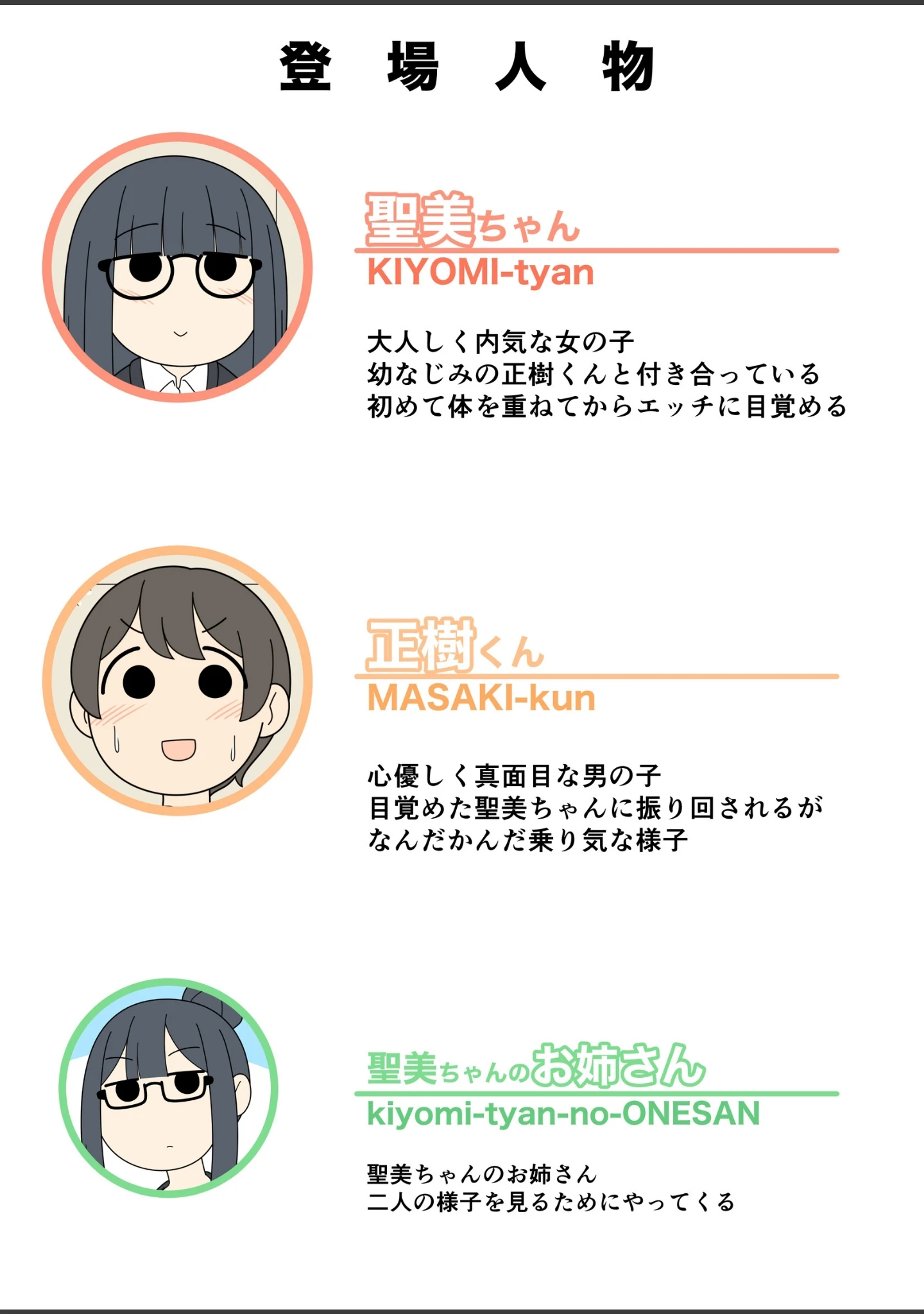 「聖美ちゃんと正樹くん【白抜き修正版】」（じゅうきゅう） 試し読み 2ページ目