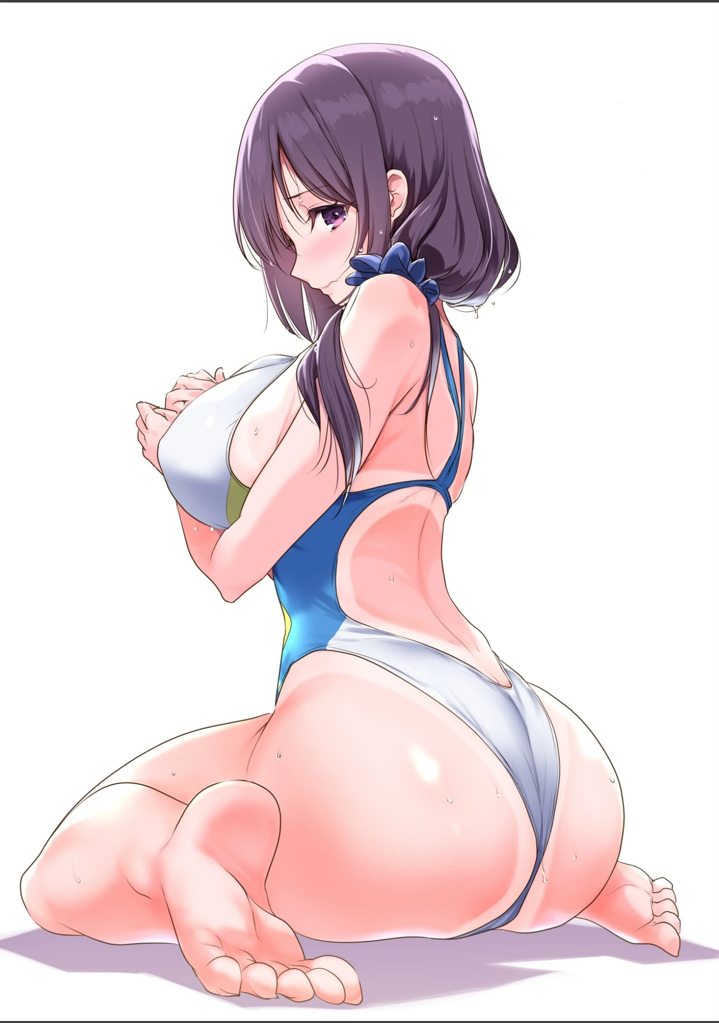 「巨乳が悩みの水泳部員【白抜き修正版】」（ナイロン） 試し読み 3ページ目