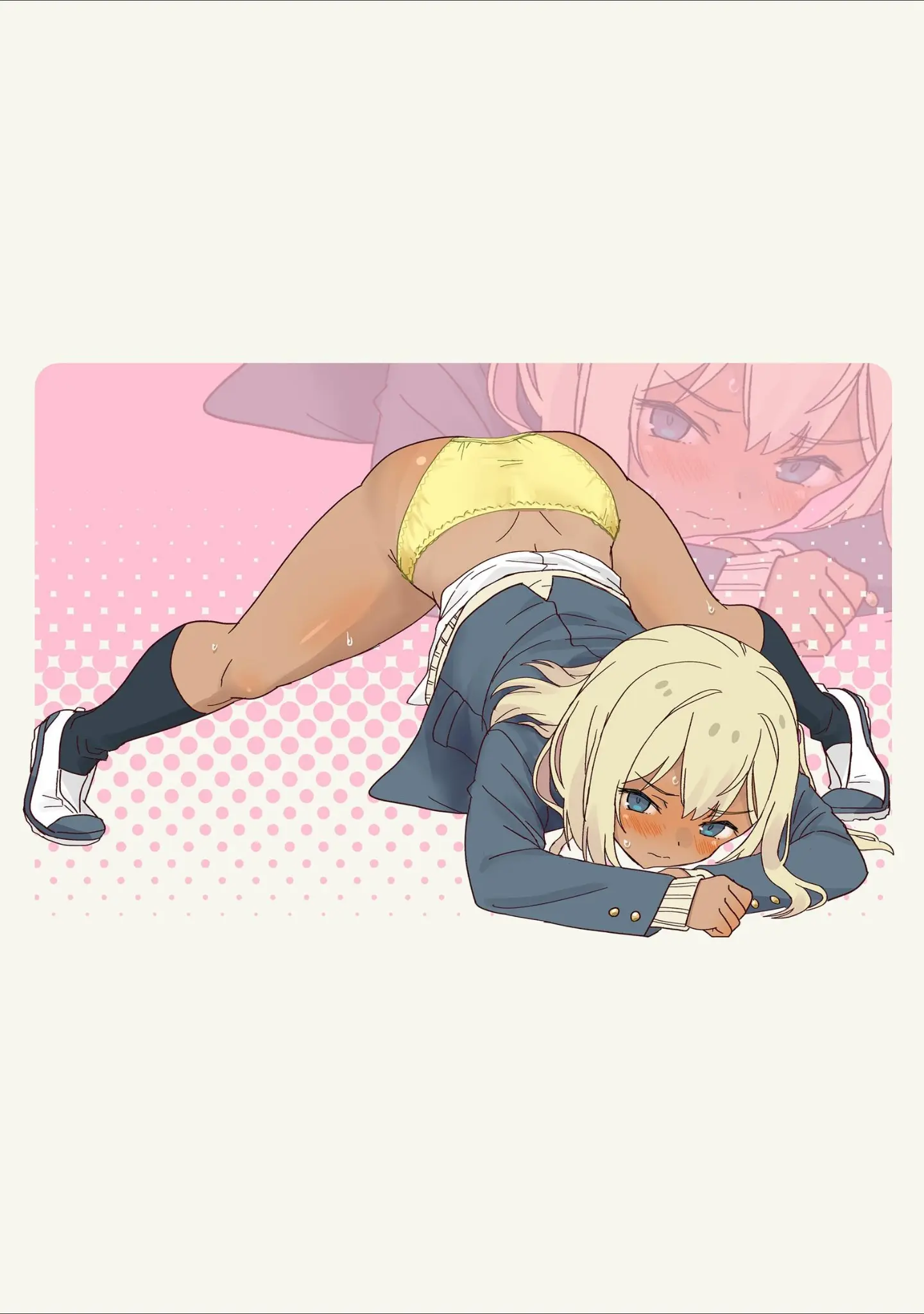 「ギャル崎さんにジャンケンで勝ったらパンツ下ろしてくれた」（だいぱんち） 試し読み 6ページ目