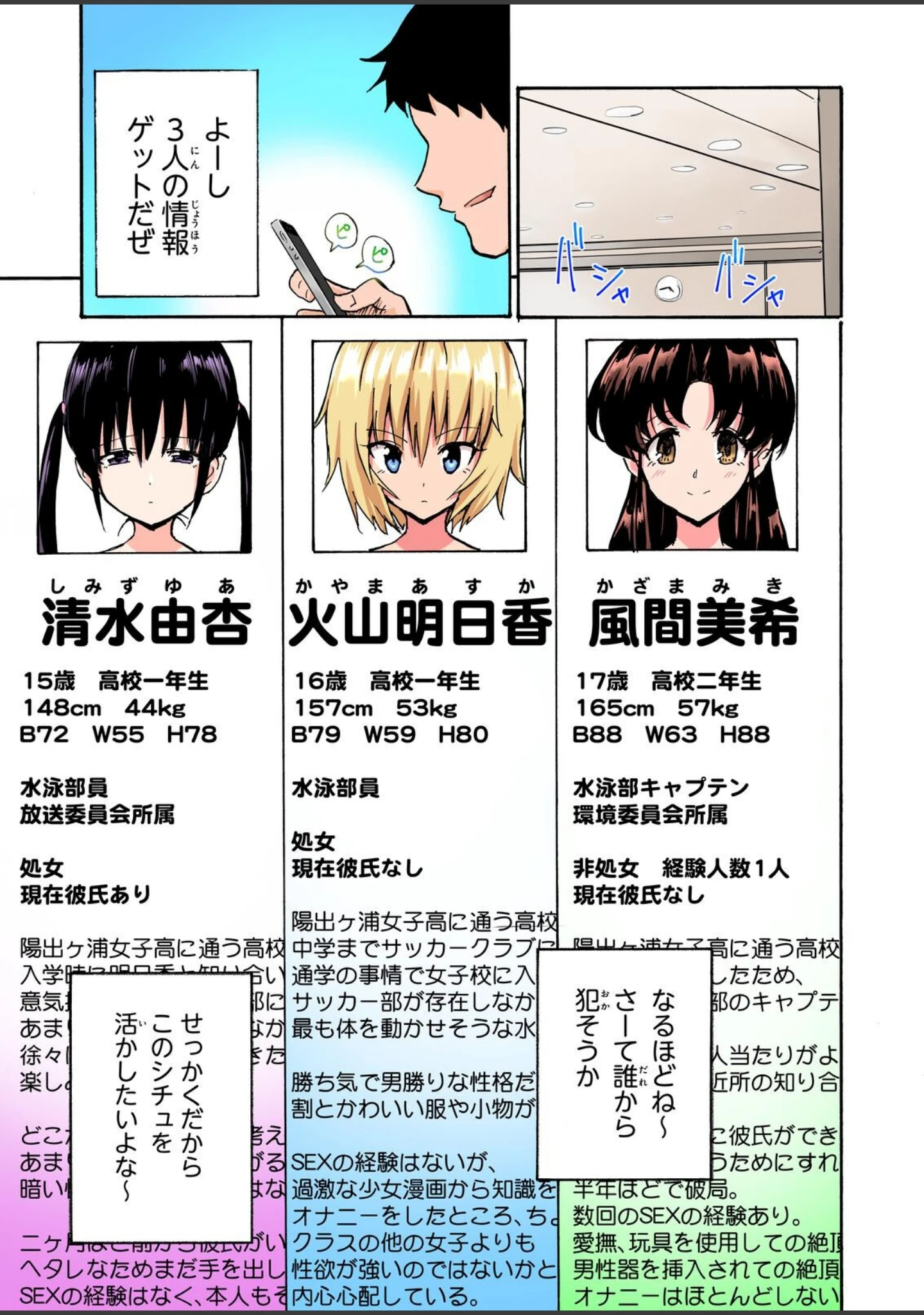 「セックススマートフォン〜ハーレム学園総集編〜【フルカラー版】」（銀曜ハル） 試し読み 13ページ目