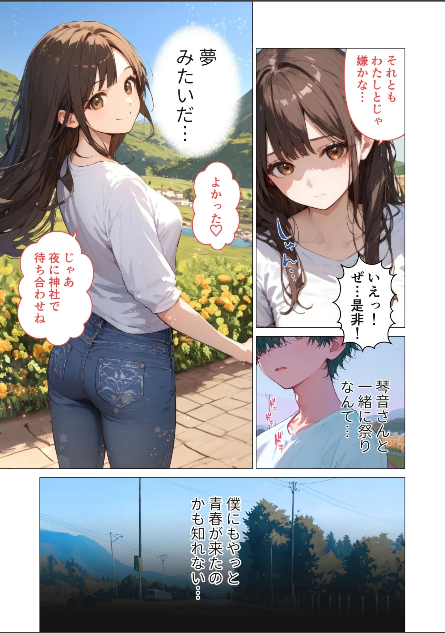 「夏祭りの日、好きだったお姉さんが知らないおじさんに生ハメされまくる話 モザイク版」（ラビットフット） 試し読み 10ページ目