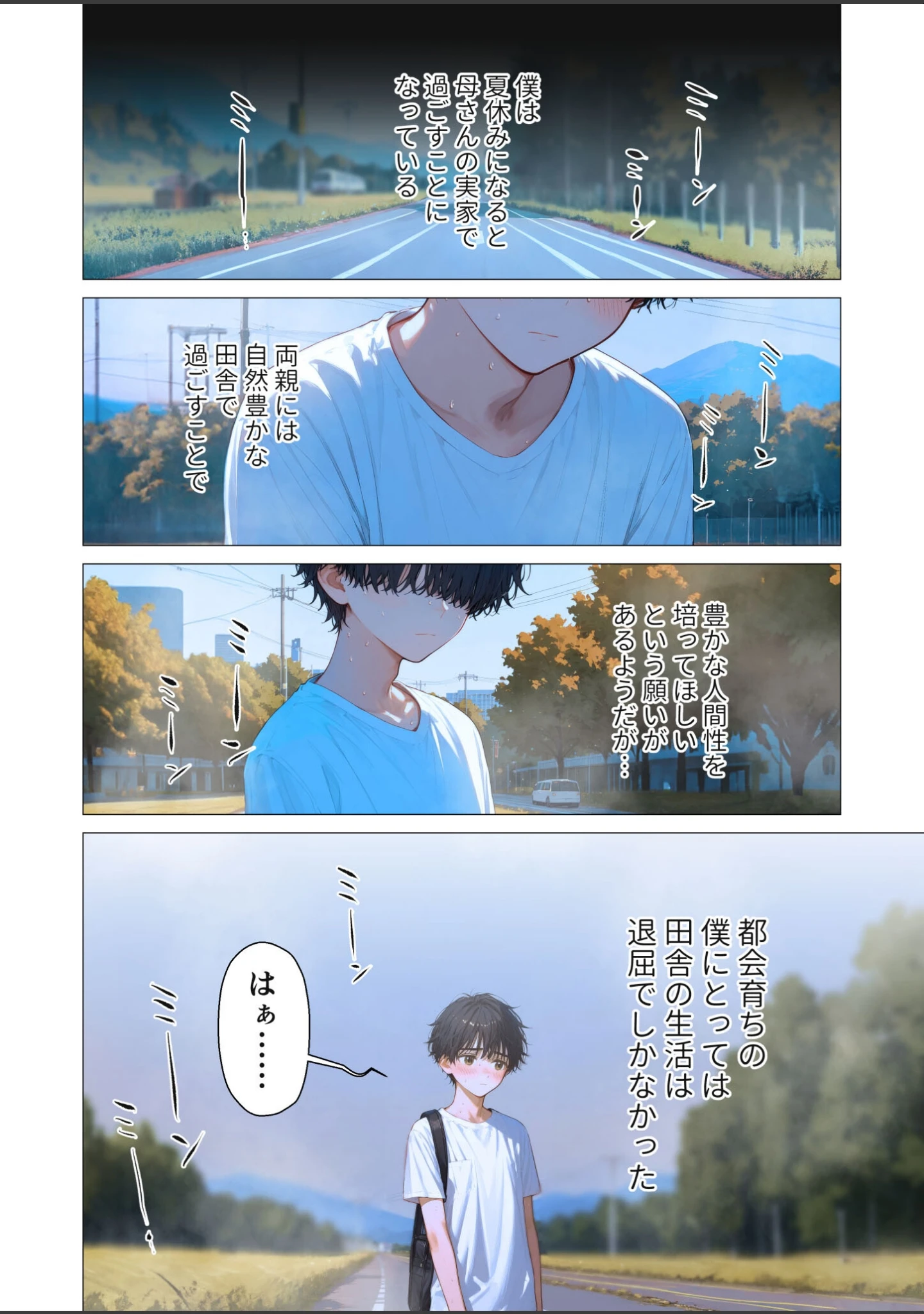 「夏祭りの日、好きだったお姉さんが知らないおじさんに生ハメされまくる話 モザイク版」（ラビットフット） 試し読み 5ページ目