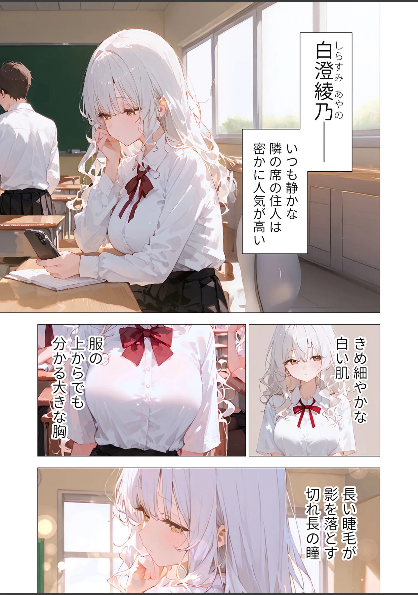 「ふんわり同級生のえっちな恩返し モザイク版」（ラビットフット） 試し読み 2ページ目
