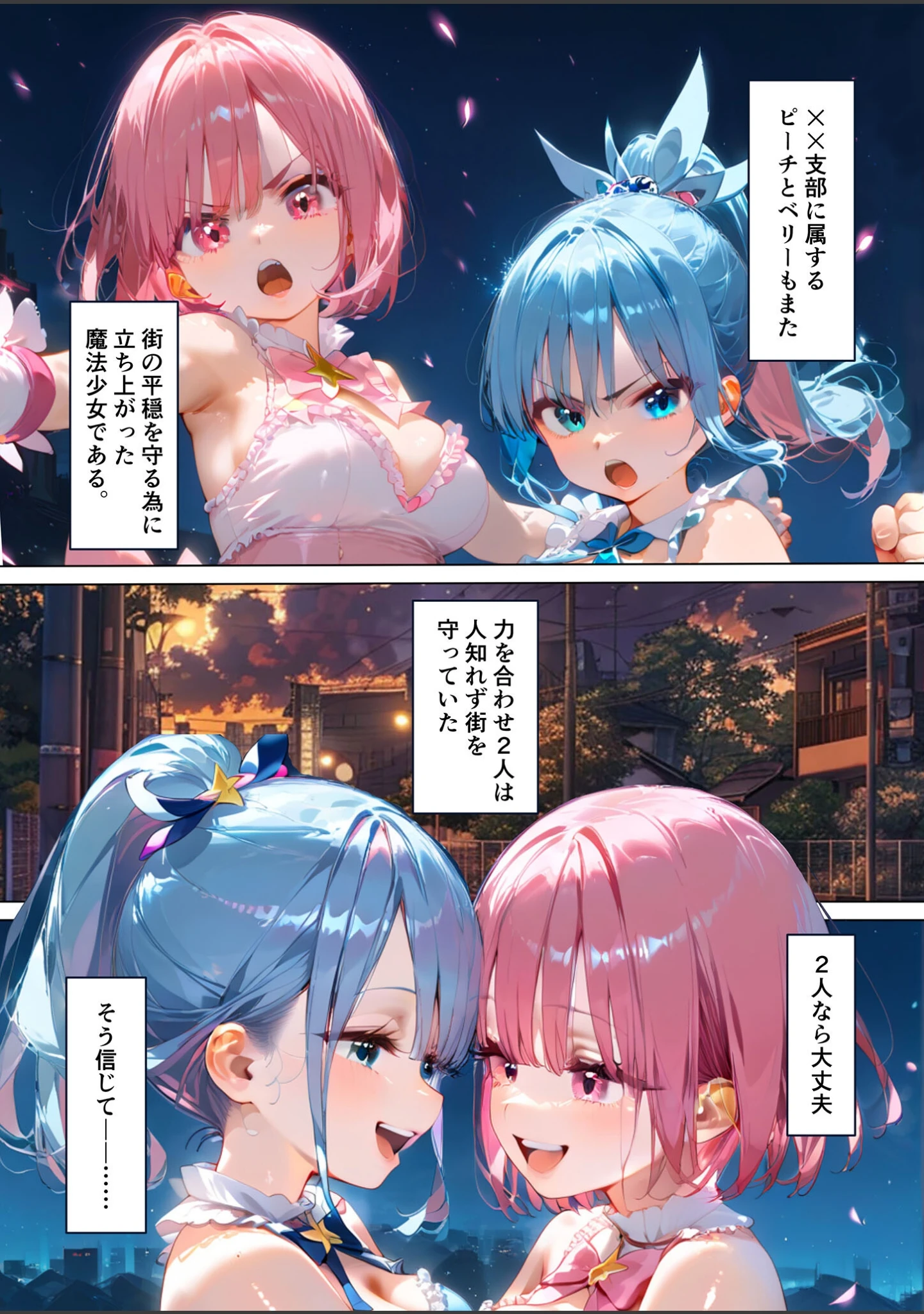 「魔法×女は触手に絶対勝てない モザイク版（単話）」（ラビットフット） 試し読み 3ページ目