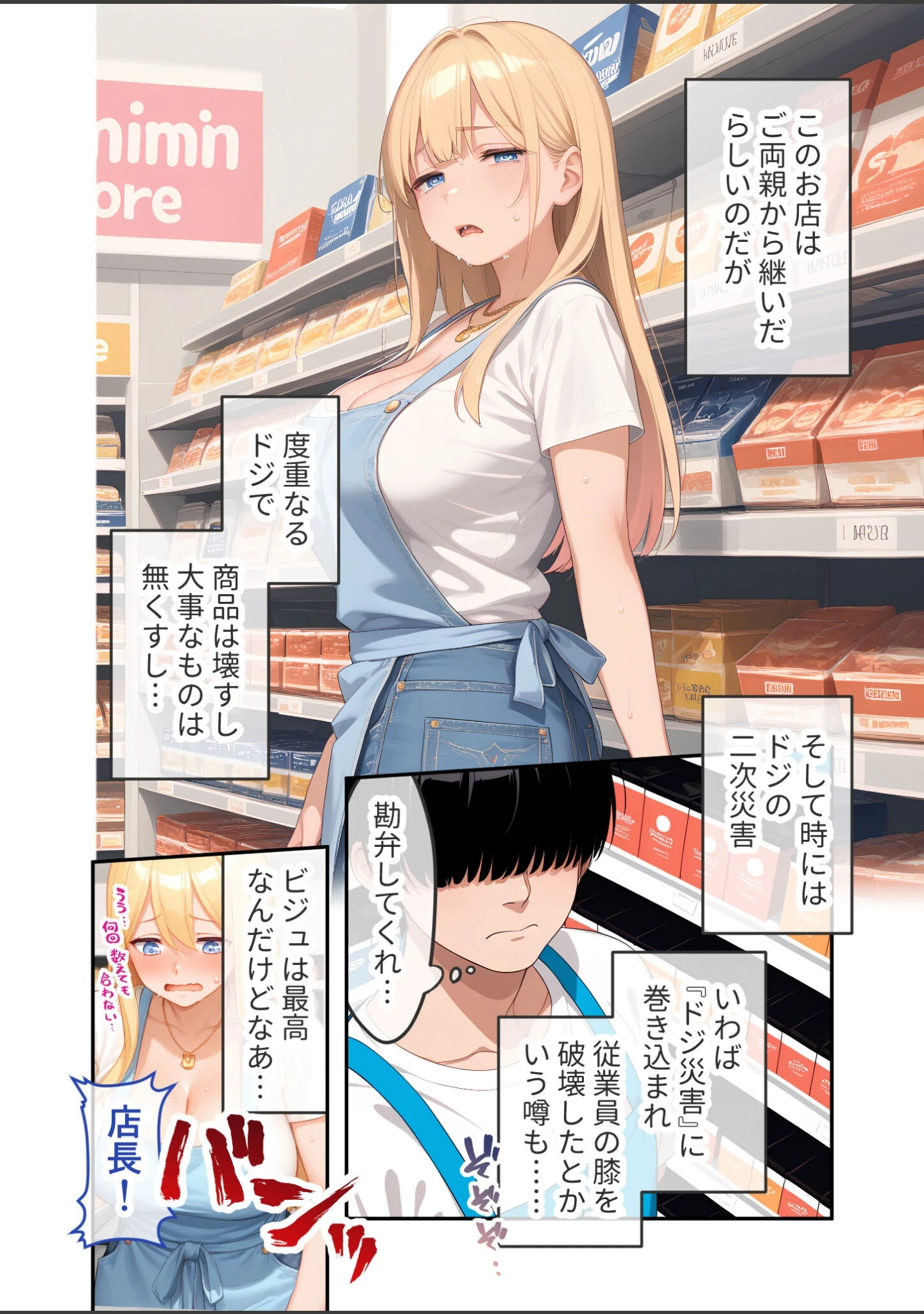 「ゆるふわギャル店長のごほうびえっち モザイク版」（ラビットフット） 試し読み 9ページ目