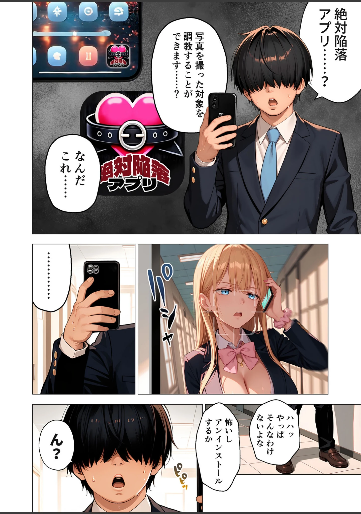 「ご都合エッチ最強アプリ モザイク版」（ラビットフット） 試し読み 9ページ目