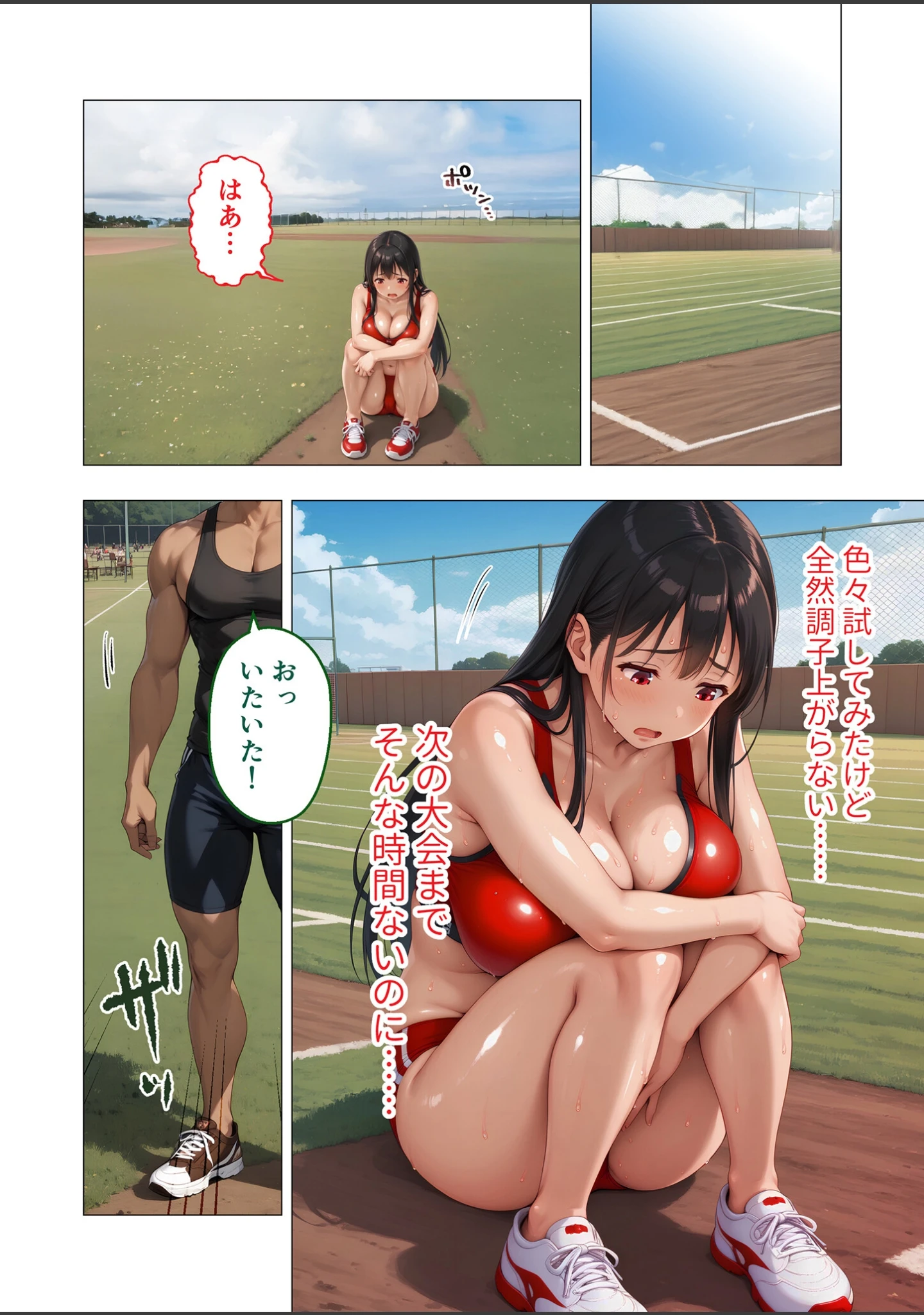 「陸上一筋だった先輩がコーチ専用のメスになるまで モザイク版」（ラビットフット） 試し読み 9ページ目