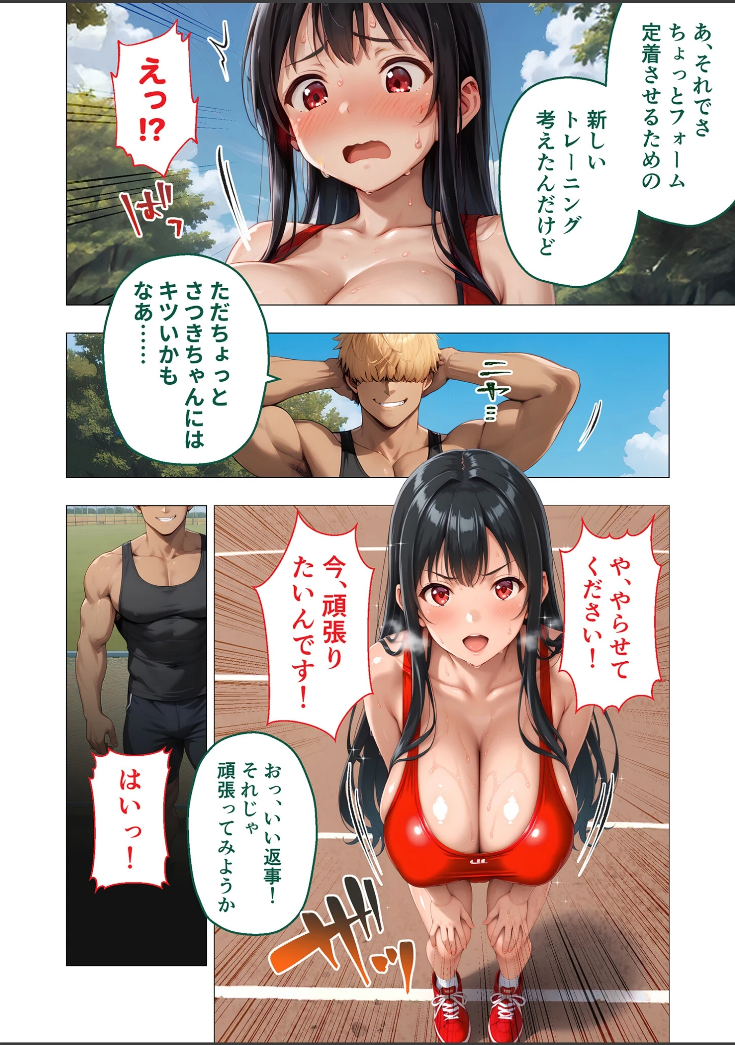 「陸上一筋だった先輩がコーチ専用のメスになるまで モザイク版」（ラビットフット） 試し読み 11ページ目