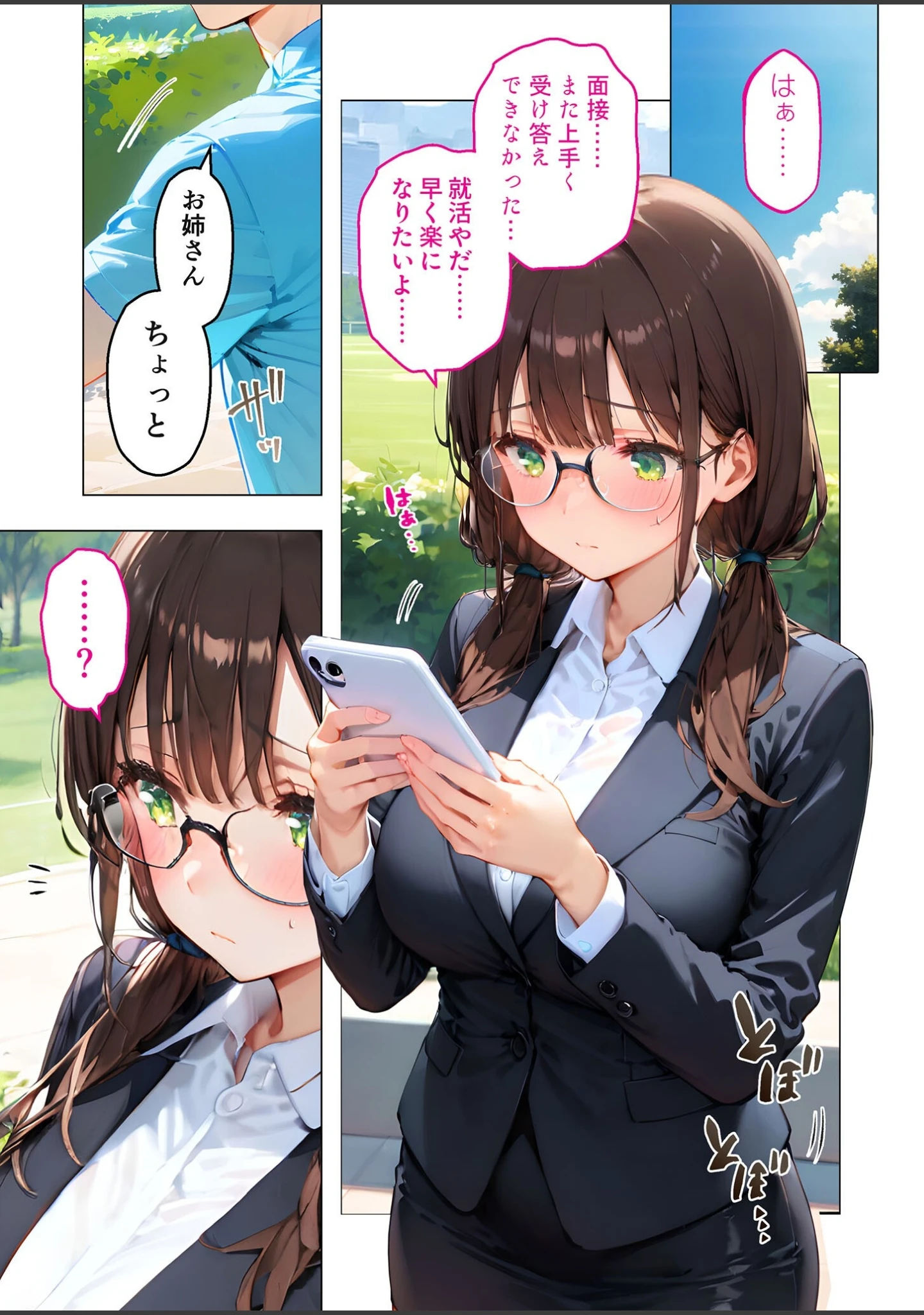 「地味っこメガネの絶頂ぬるぬるマッサージ モザイク版」（ラビットフット） 試し読み 2ページ目