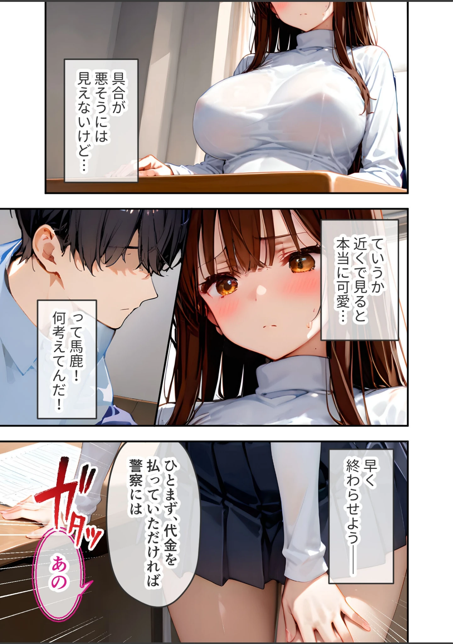 「万引き娘はお仕置き希望 モザイク版」（ラビットフット） 試し読み 10ページ目