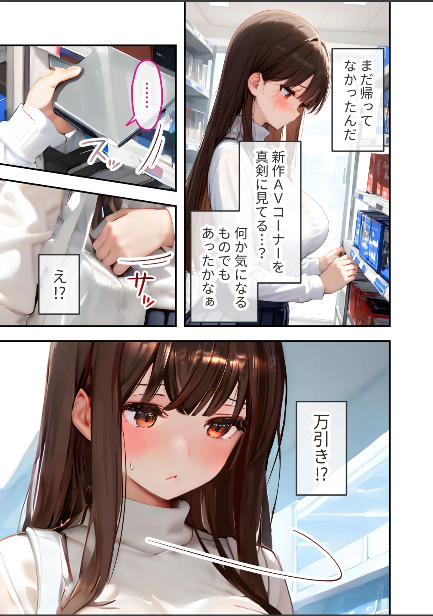 「万引き娘はお仕置き希望 モザイク版」（ラビットフット） 試し読み 6ページ目