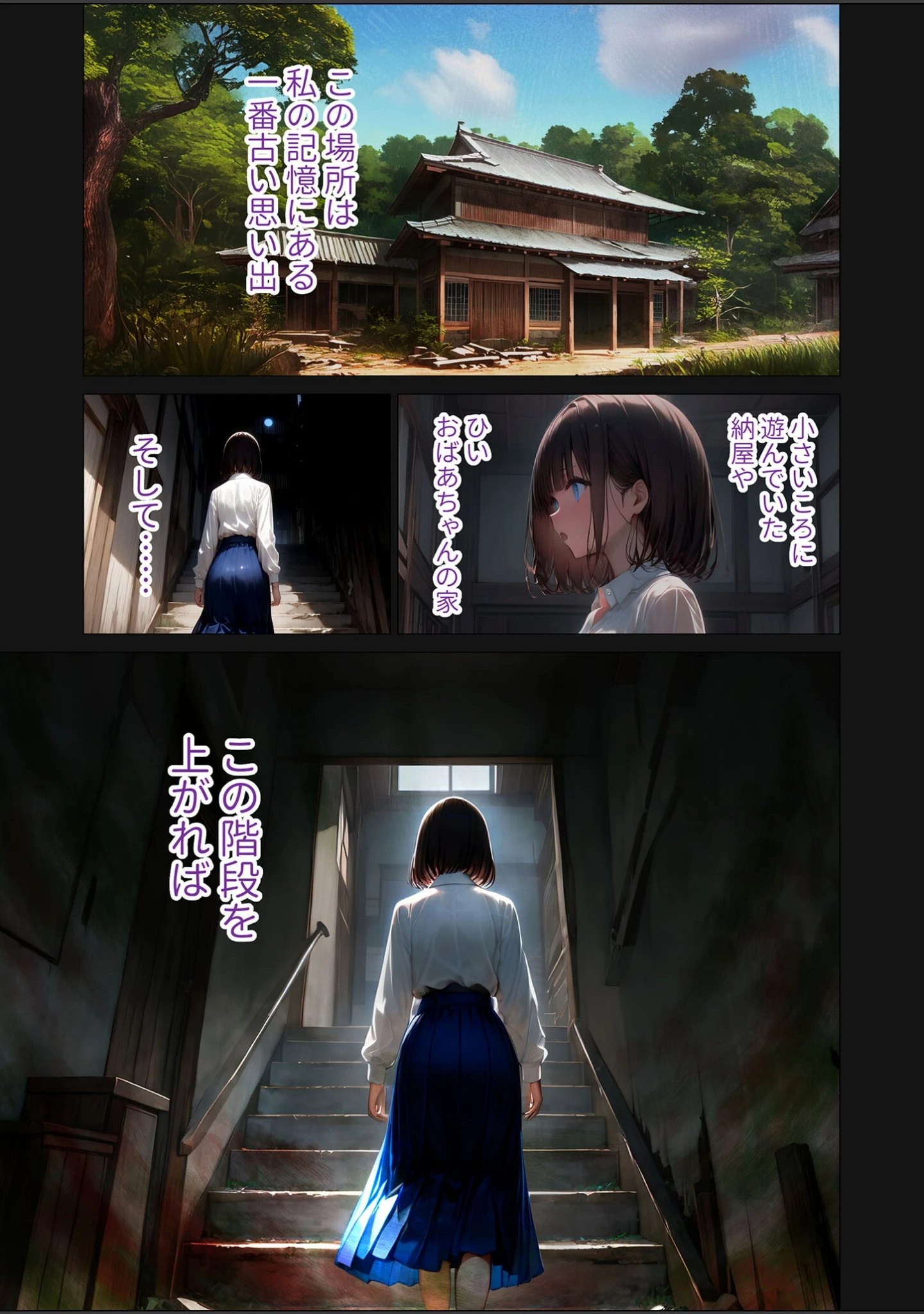「怪異に堕ちる姫 総集編 モザイク版」（幽カスカ） 試し読み 3ページ目