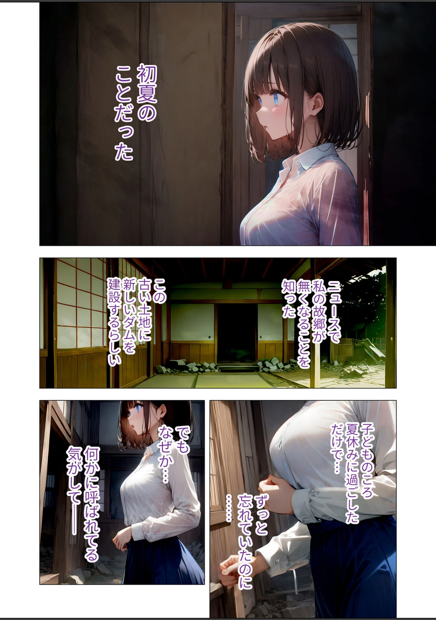 「怪異に堕ちる姫 総集編 モザイク版」（幽カスカ） 試し読み 6ページ目
