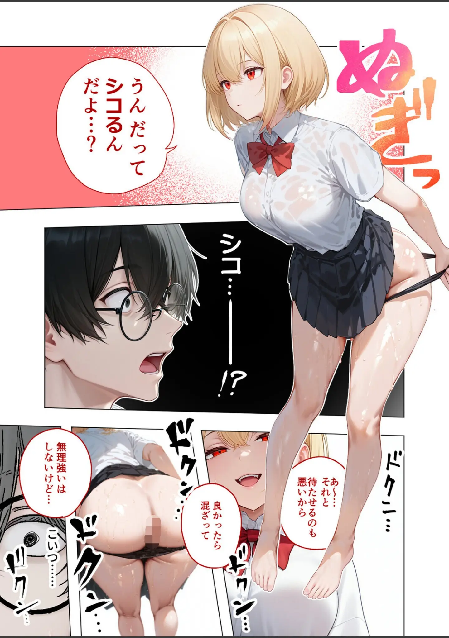 「【合冊版】真夏のビッチな姉妹ハーレム 〜オ○ニー中毒ギャル達の家庭教師になった俺〜 モザイク版」（ラビットフット） 試し読み 11ページ目