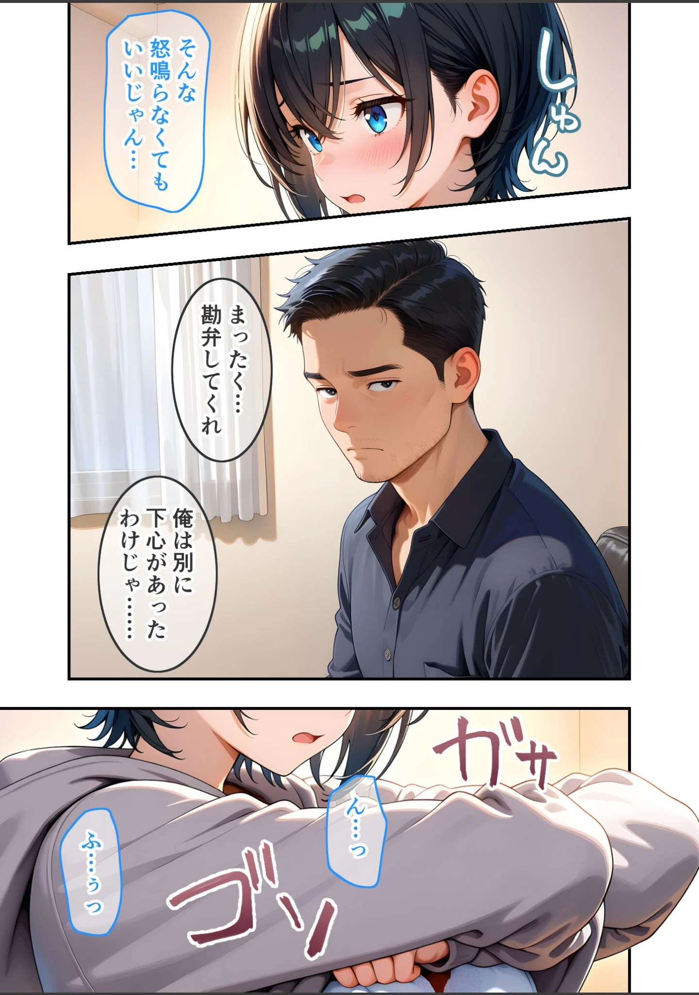 「ダウナー家出娘のHな恩返し モザイク版」（ラビットフット） 試し読み 12ページ目
