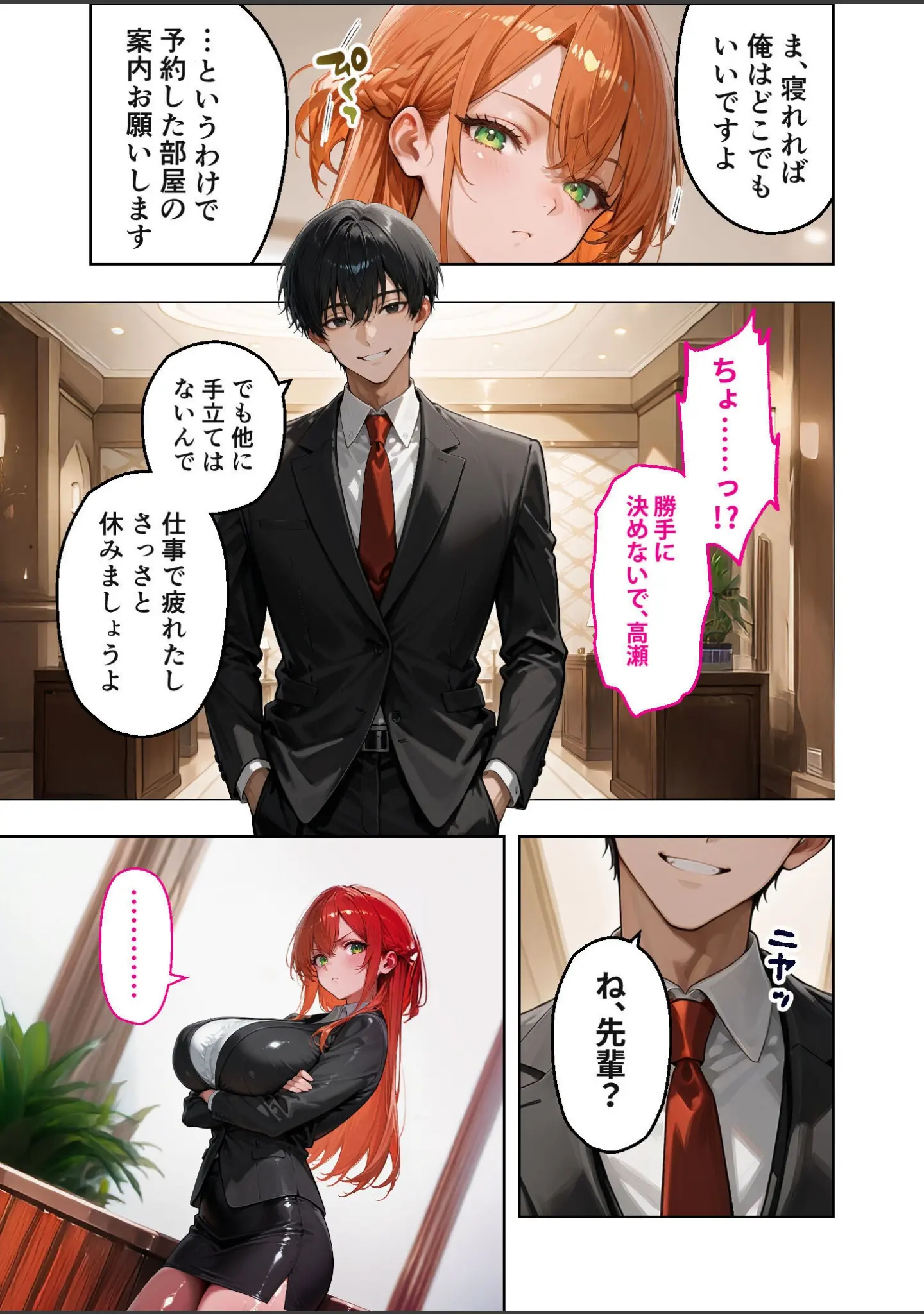 「お二人様一室、メス堕ちにつき 総集編 モザイク版」（ラビットフット） 試し読み 5ページ目