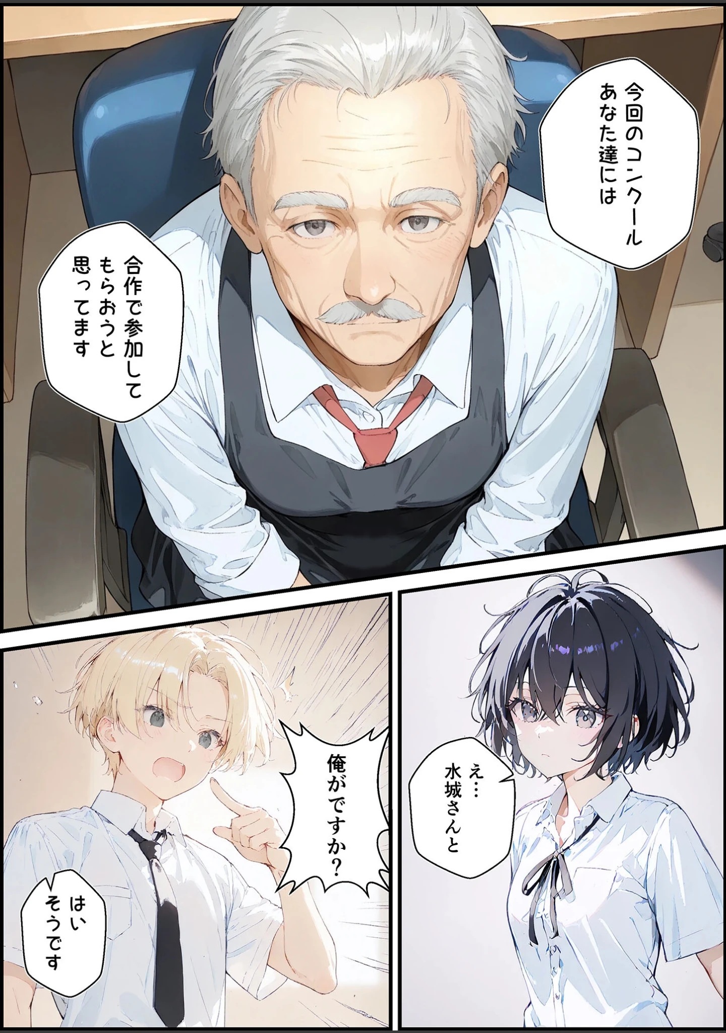 「君と僕の額縁 モザイク版」（初恋ラボ） 試し読み 10ページ目
