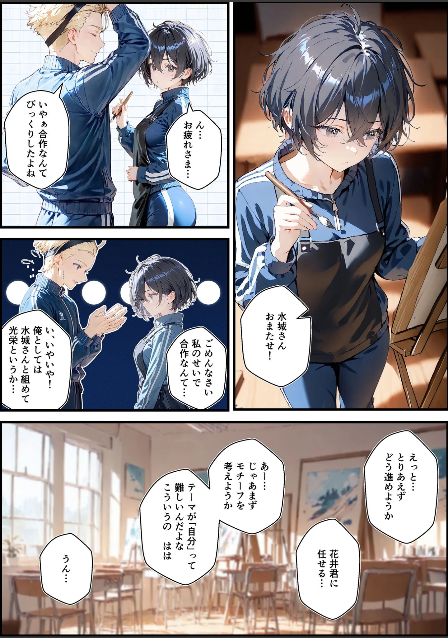 「君と僕の額縁 モザイク版」（初恋ラボ） 試し読み 13ページ目