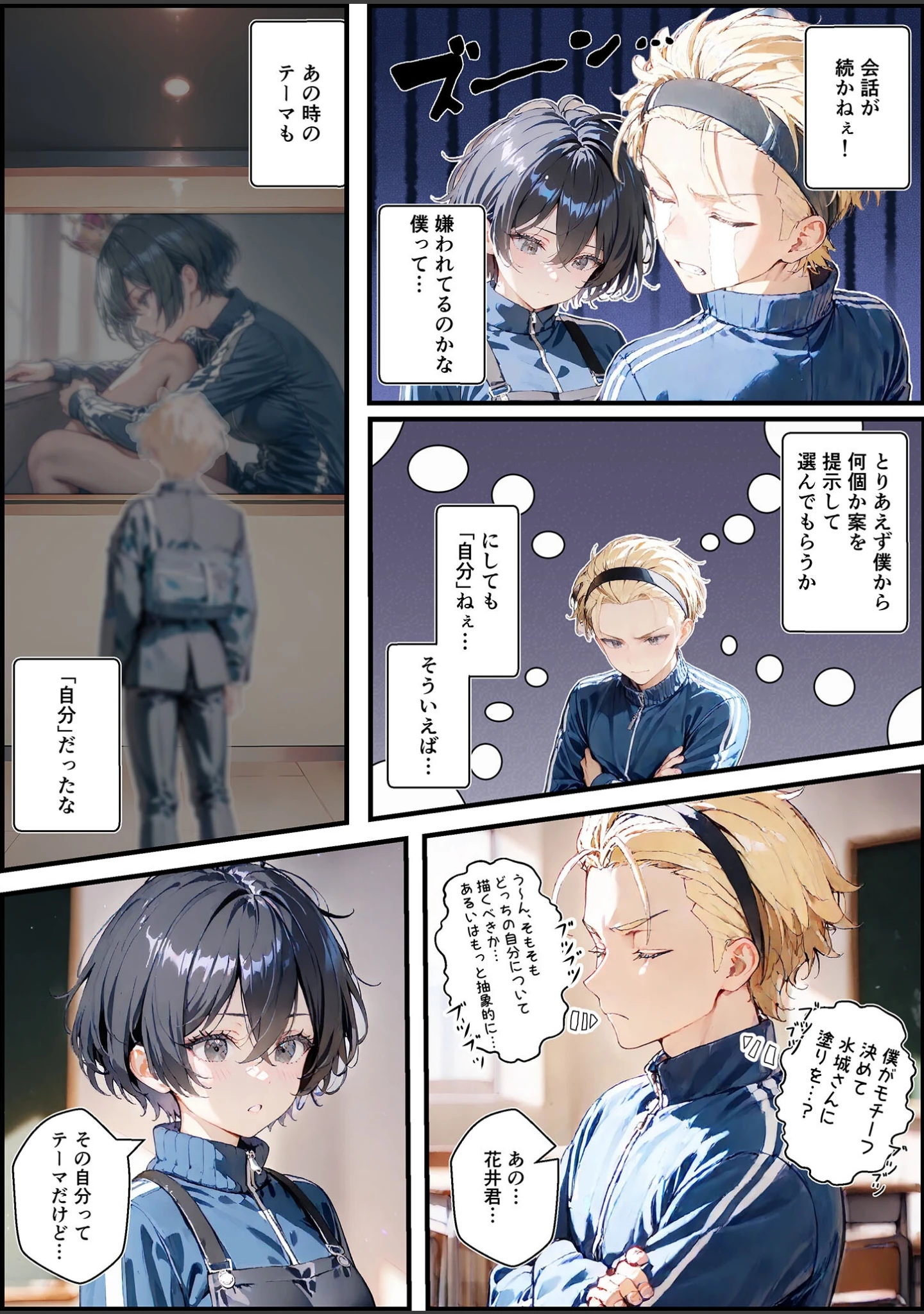 「君と僕の額縁 モザイク版」（初恋ラボ） 試し読み 14ページ目