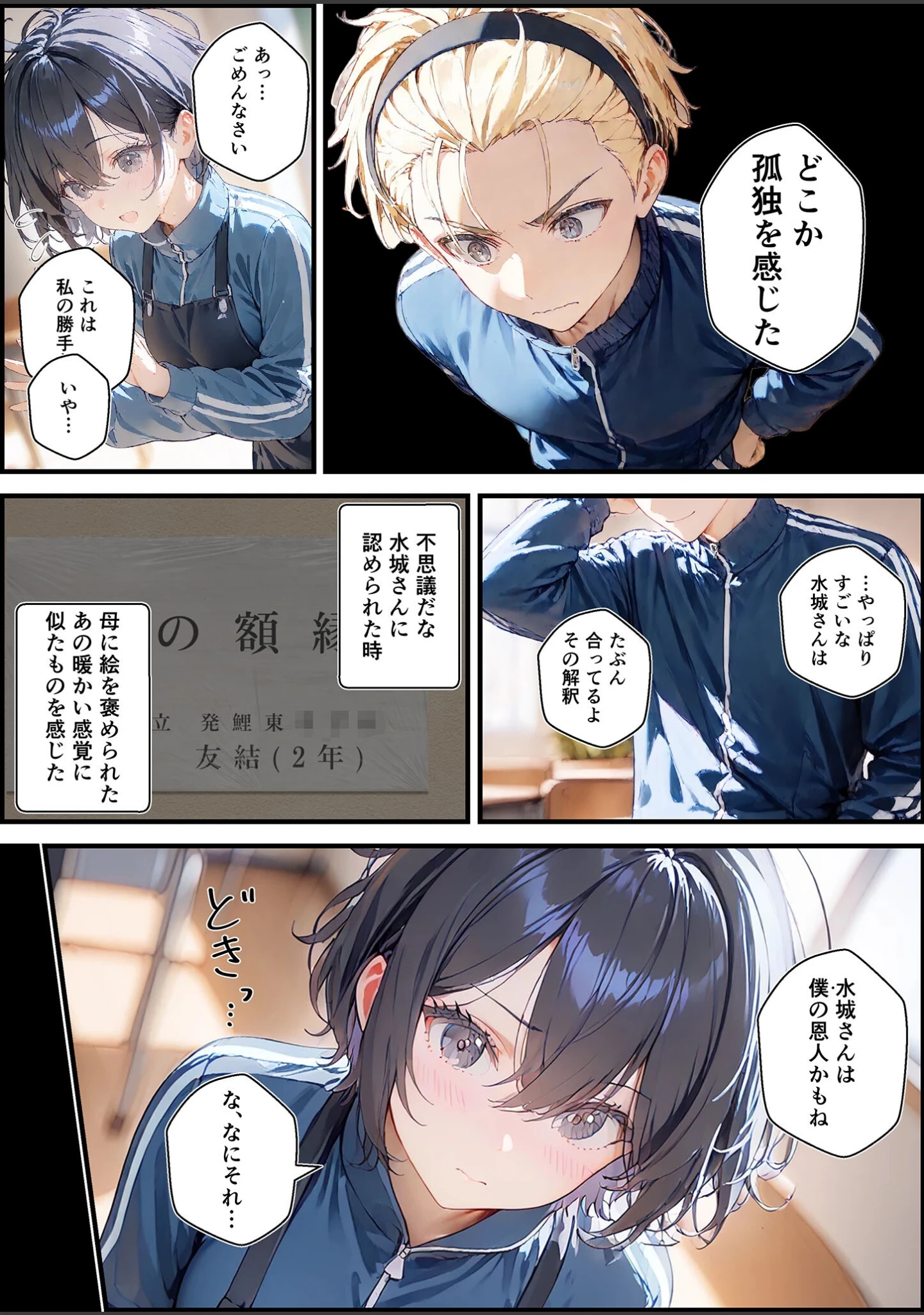 「君と僕の額縁 モザイク版」（初恋ラボ） 試し読み 16ページ目