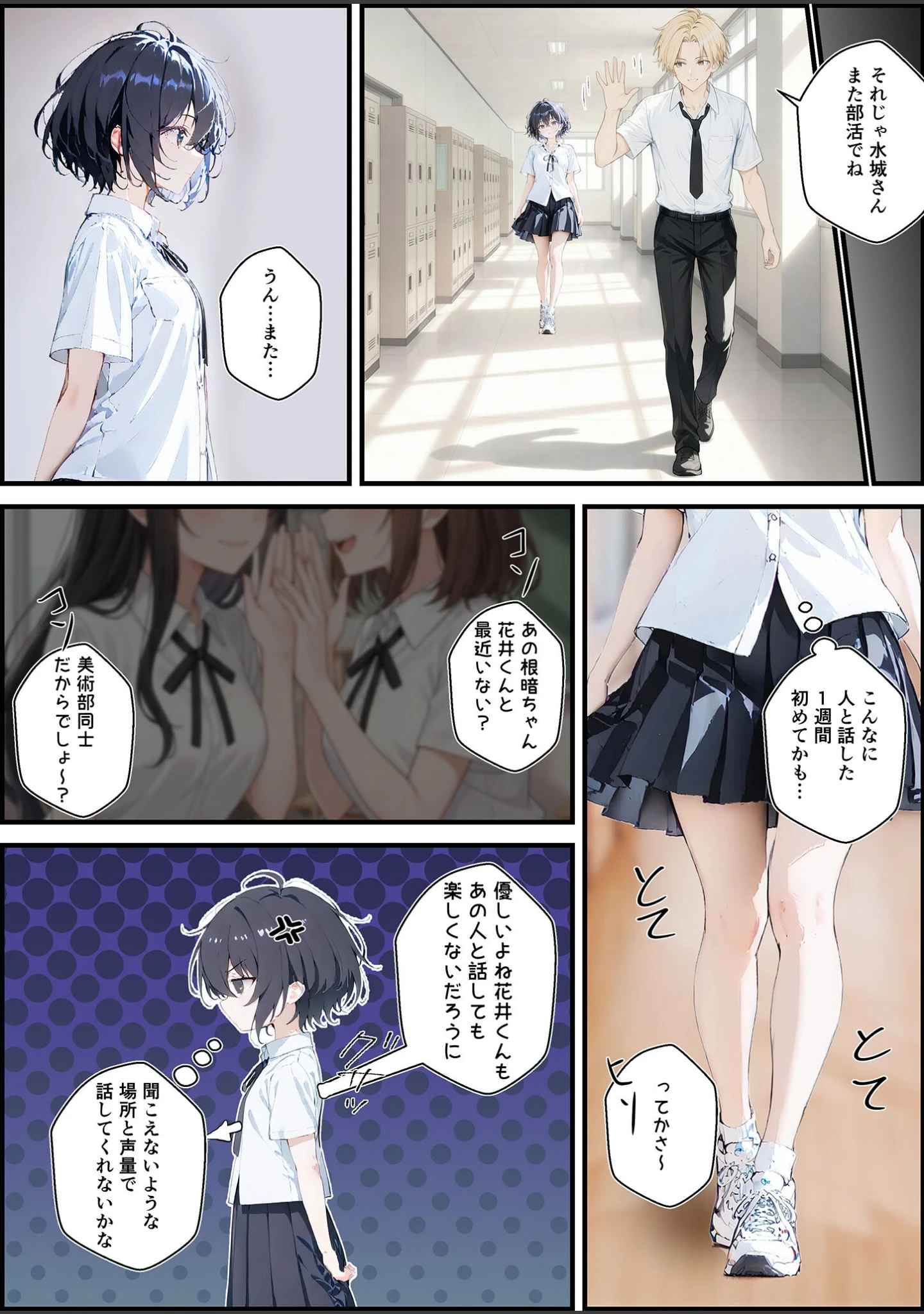 「君と僕の額縁 モザイク版」（初恋ラボ） 試し読み 17ページ目