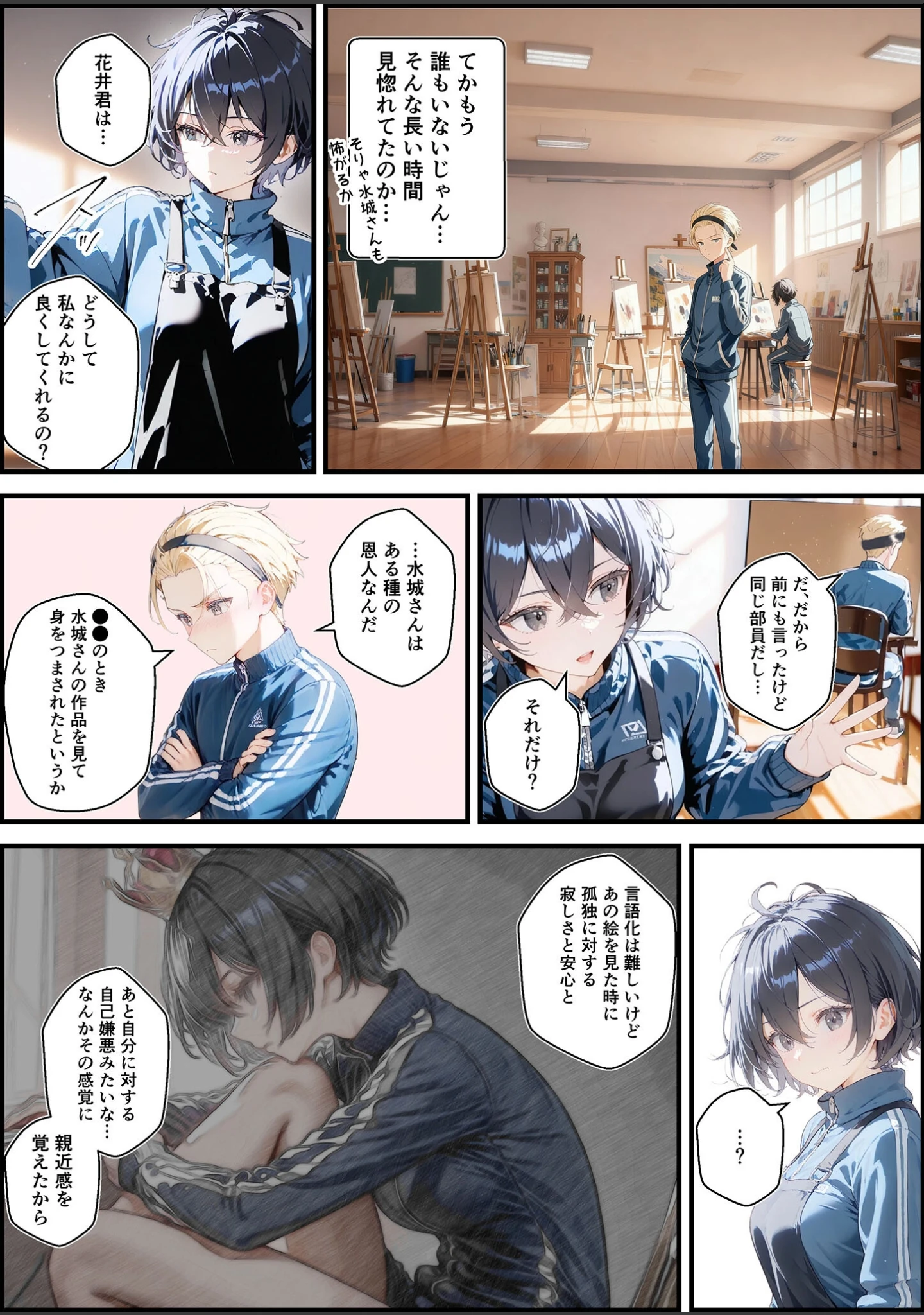「君と僕の額縁 モザイク版」（初恋ラボ） 試し読み 20ページ目