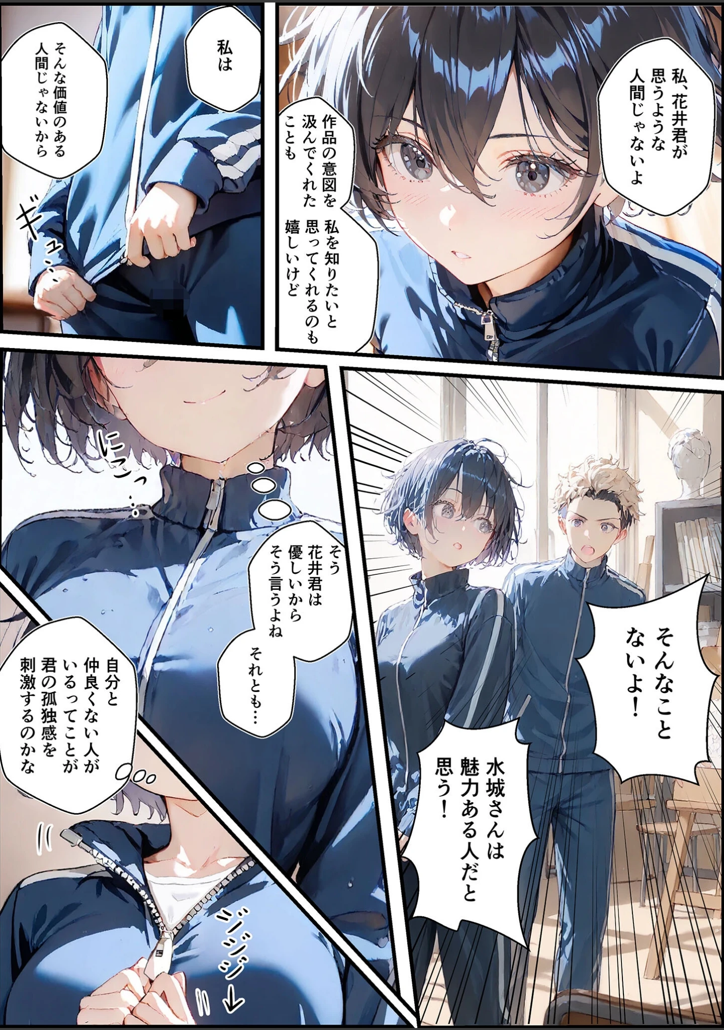 「君と僕の額縁 モザイク版」（初恋ラボ） 試し読み 22ページ目