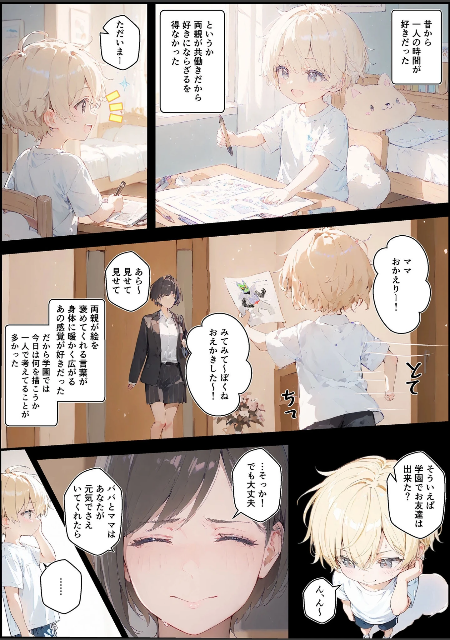 「君と僕の額縁 モザイク版」（初恋ラボ） 試し読み 2ページ目
