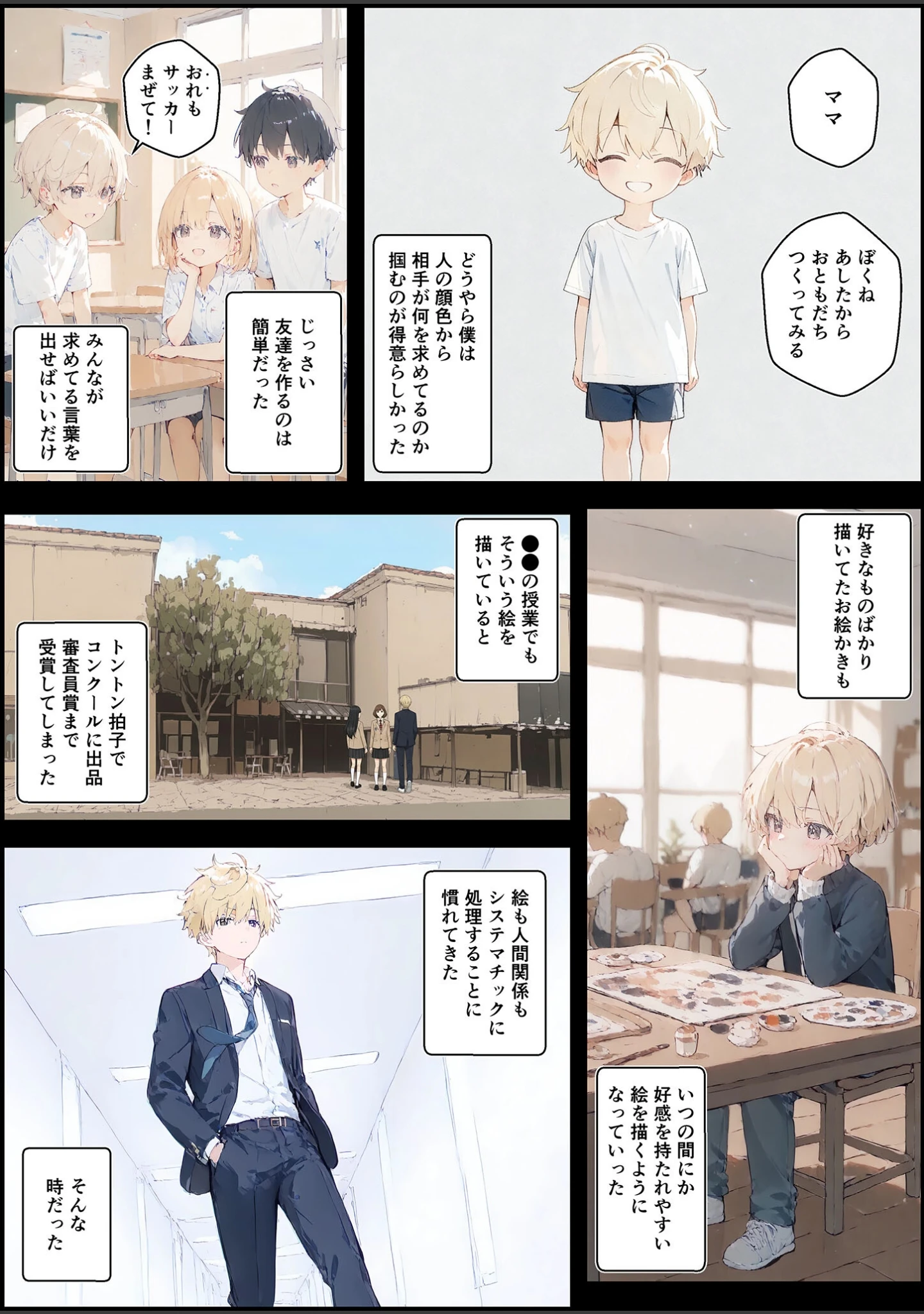 「君と僕の額縁 モザイク版」（初恋ラボ） 試し読み 3ページ目