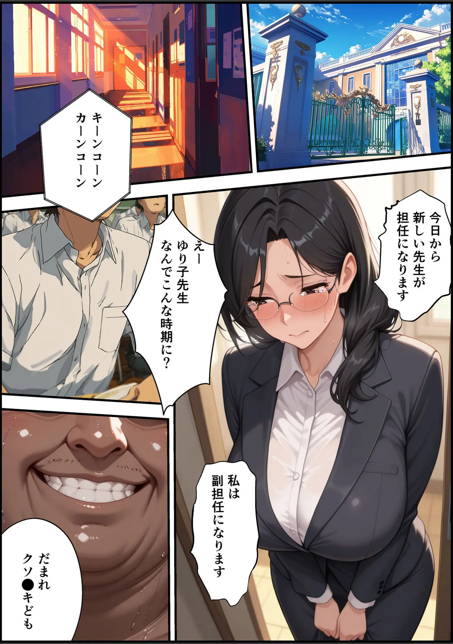 「上級国民に支配された学園生徒会長が学園を守るため処女喪失ショーを行う話 モザイク版」（バベル太郎） 試し読み 15ページ目