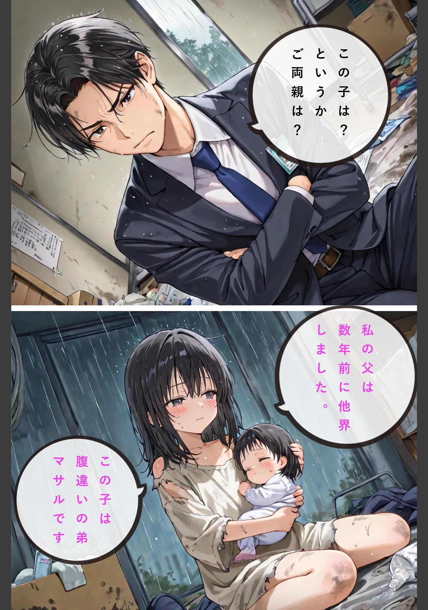 「レ○プされていた少女を保護したら花嫁になった話 モザイク版」（hentaiedge） 試し読み 7ページ目