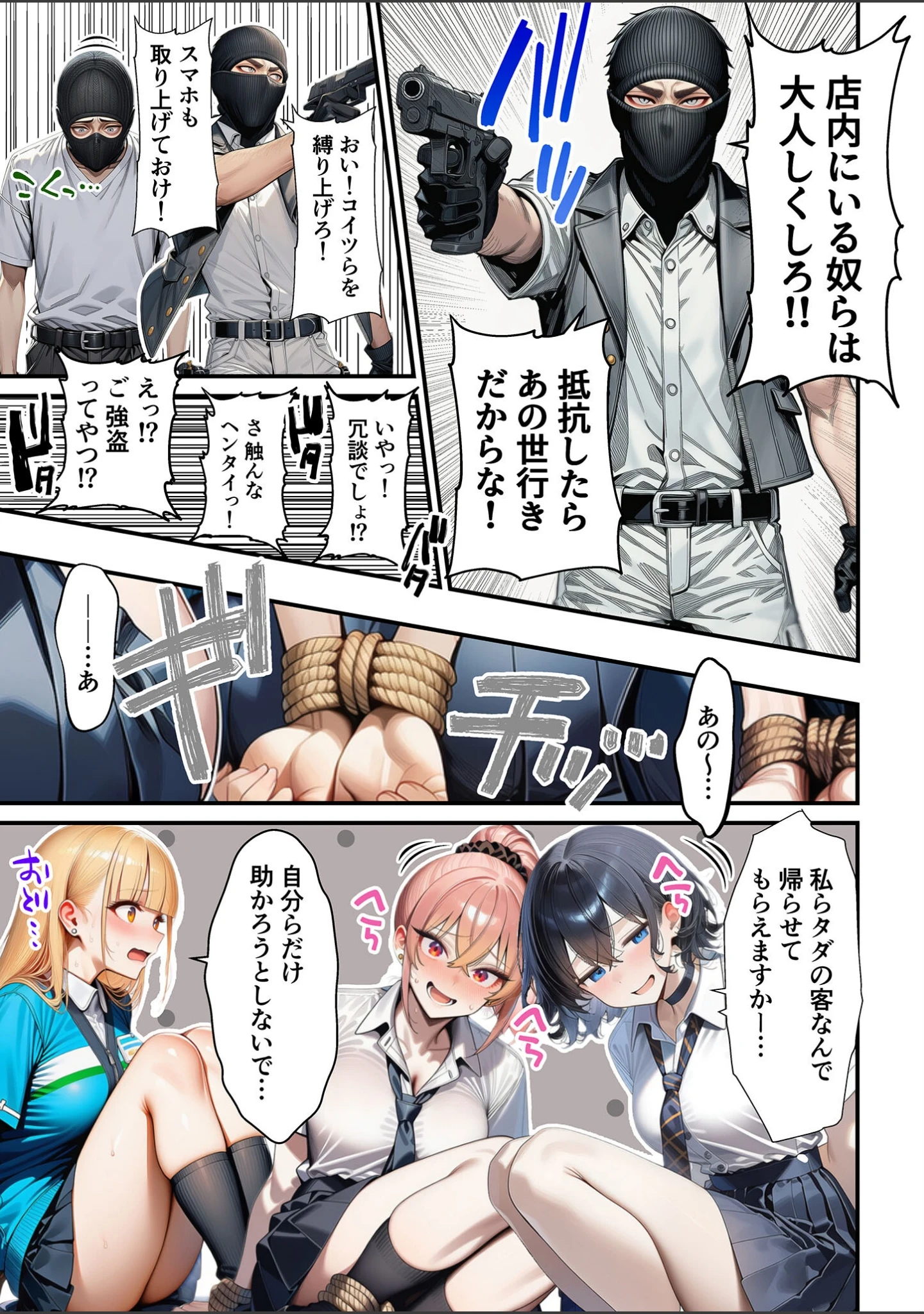 「人質ライブ配信 モザイク版」（ももまろ） 試し読み 11ページ目