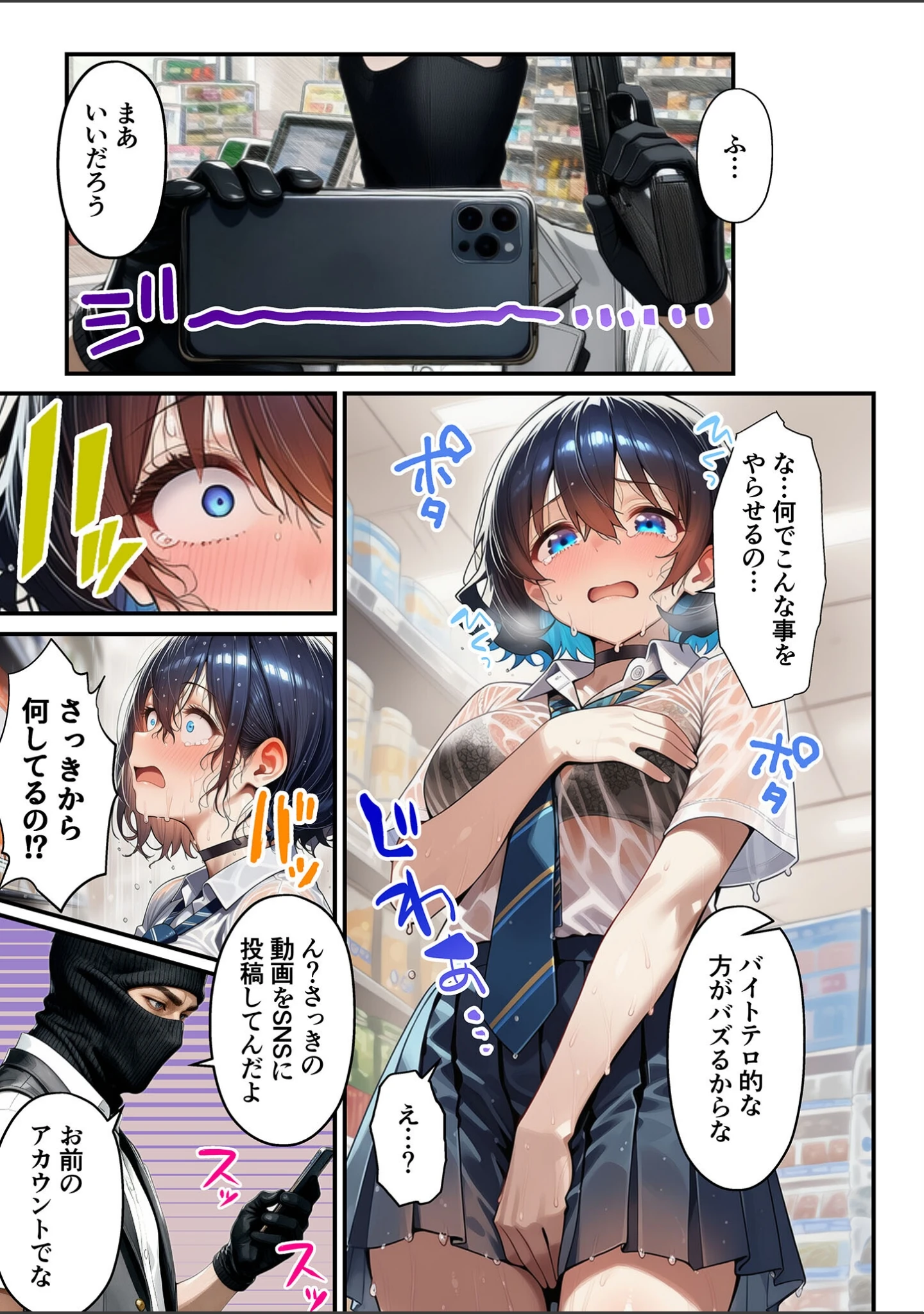 「人質ライブ配信 モザイク版」（ももまろ） 試し読み 16ページ目