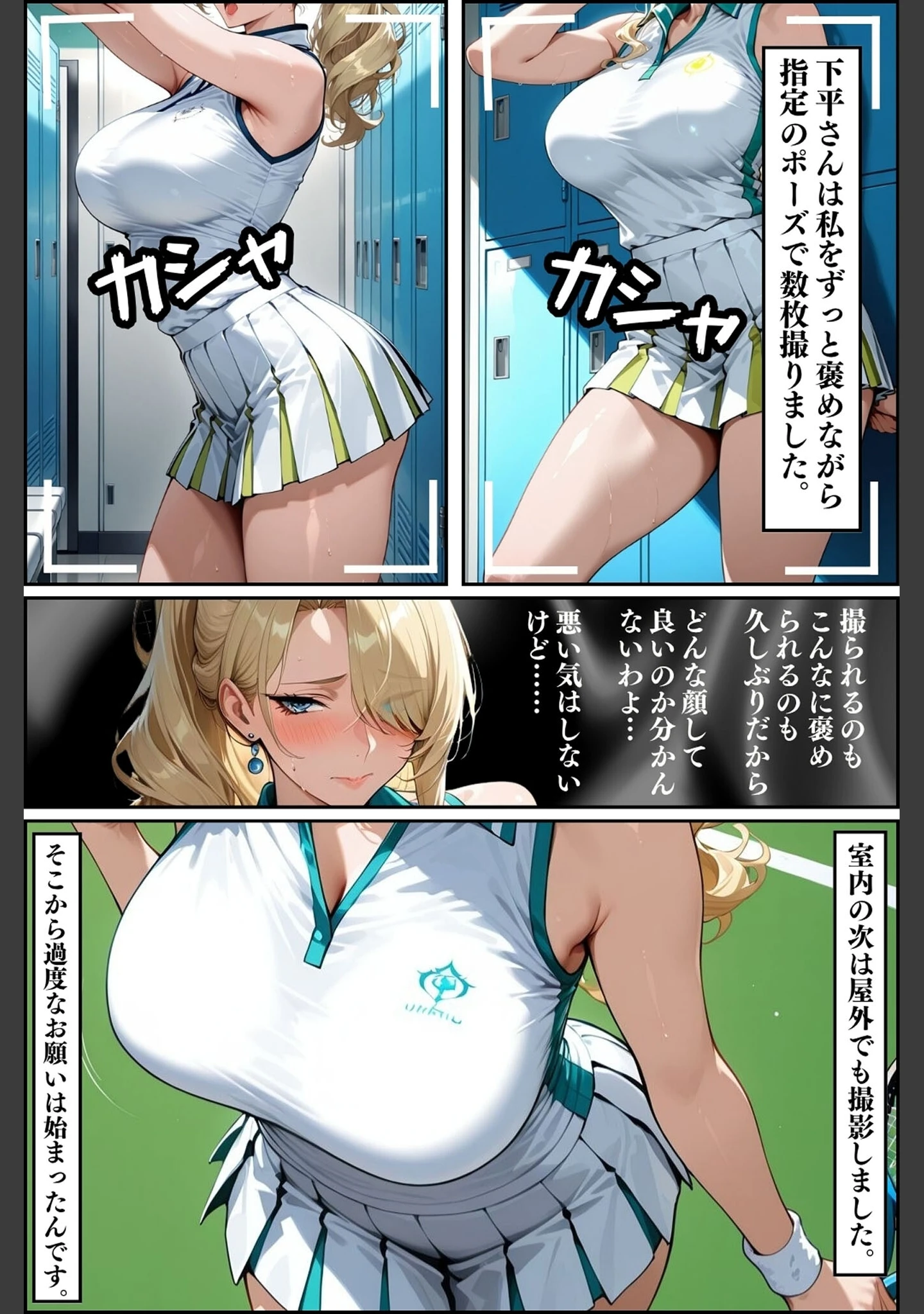 「人妻ですが雌でした〜イきたくないのに醜顔アクメ テニスコーチが醜態晒した日〜 モザイク版」（Uスタス） 試し読み 10ページ目