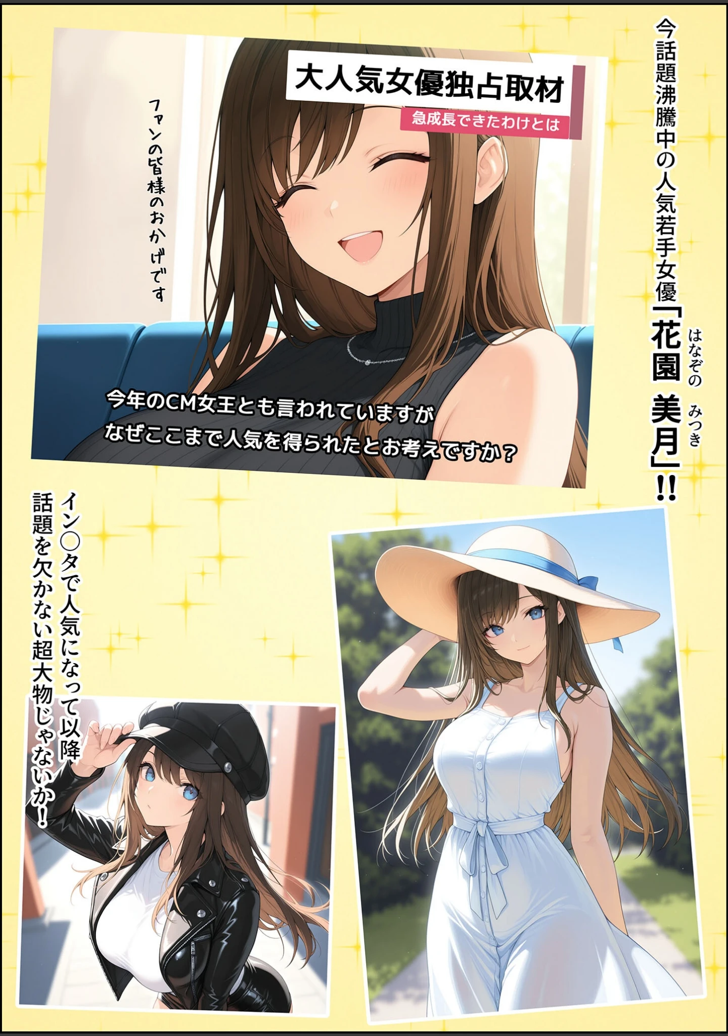 「一獲千女 〜女が当たる宝くじで一等を当てた男〜 人気若手女優編【合冊版】 モザイク版」（しゃる） 試し読み 4ページ目