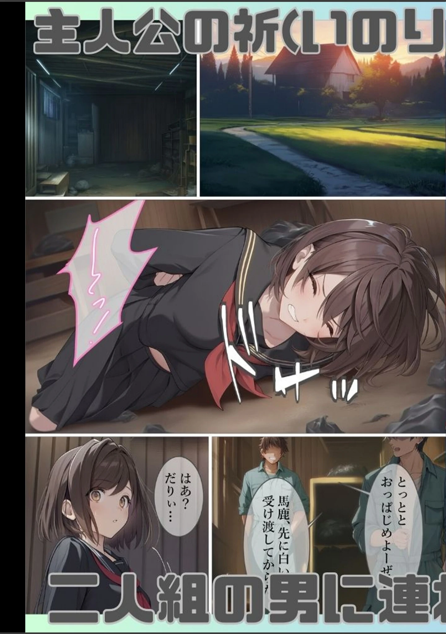 「魔法少女WISHES1巻 祈拉致編＋BADEND モザイク版」（むほー地帯） 試し読み 3ページ目